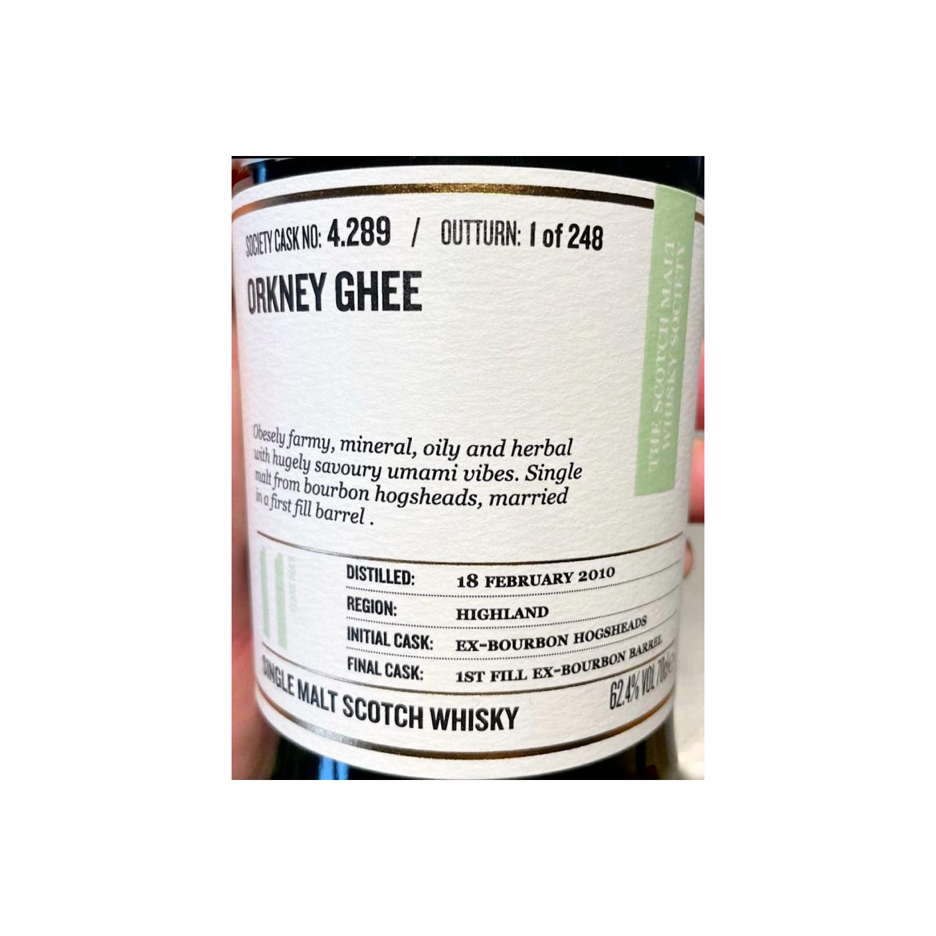The Scotch Malt Whisky Society 2010 11 Years Single Malt Whisky 2