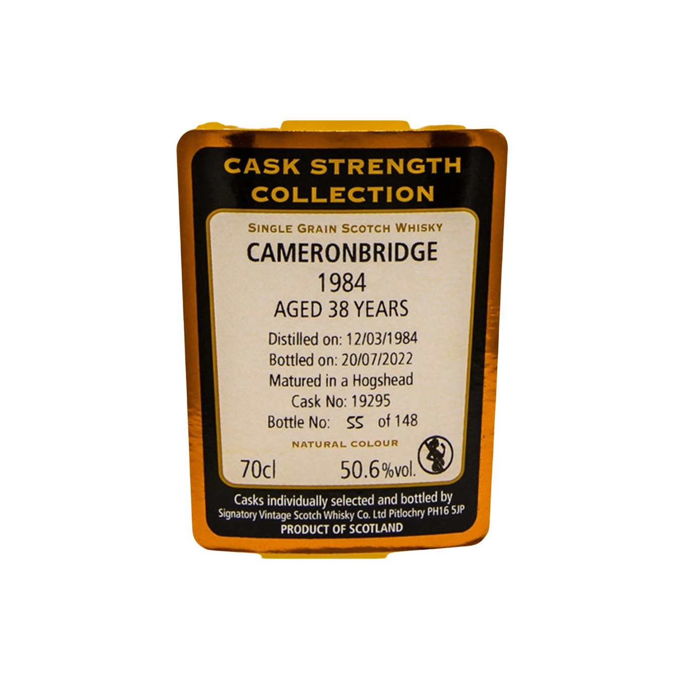 Cameronbridge Cask Strength Collection 1984 38 Years Single Grain Whisky 2