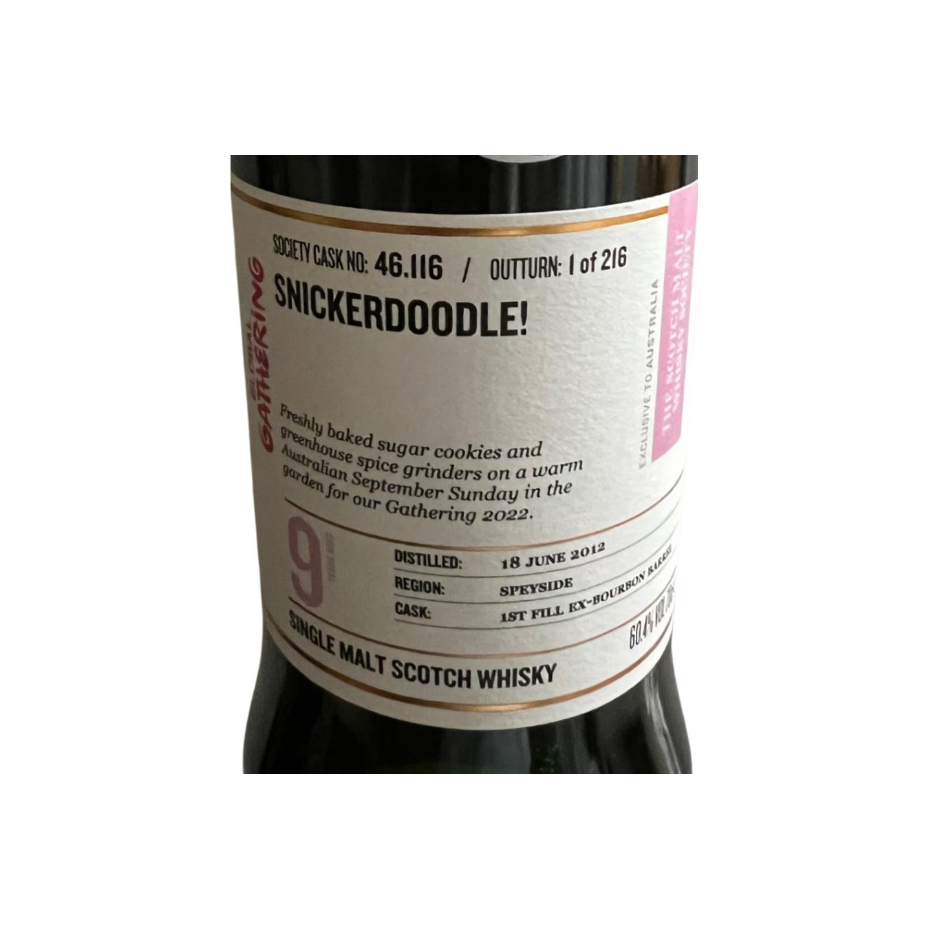The Scotch Malt Whisky Society 2012 9 Years Single Malt Whisky 2