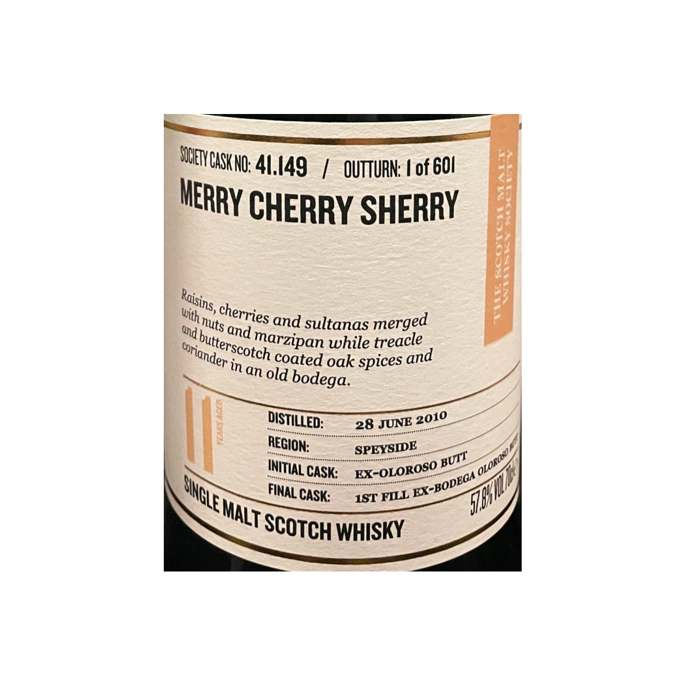The Scotch Malt Whisky Society 2010 11 Years Single Malt Whisky 2