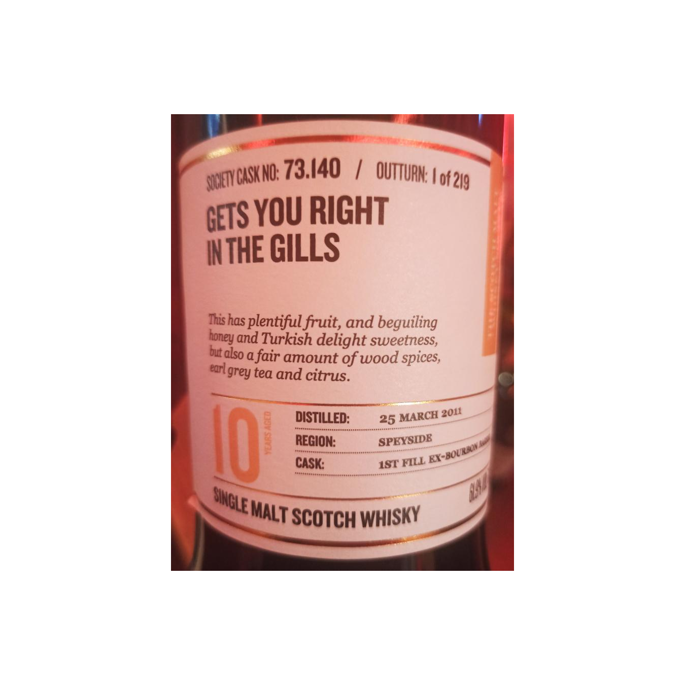 The Scotch Malt Whisky Society 2011 10 Years Single Malt Whisky