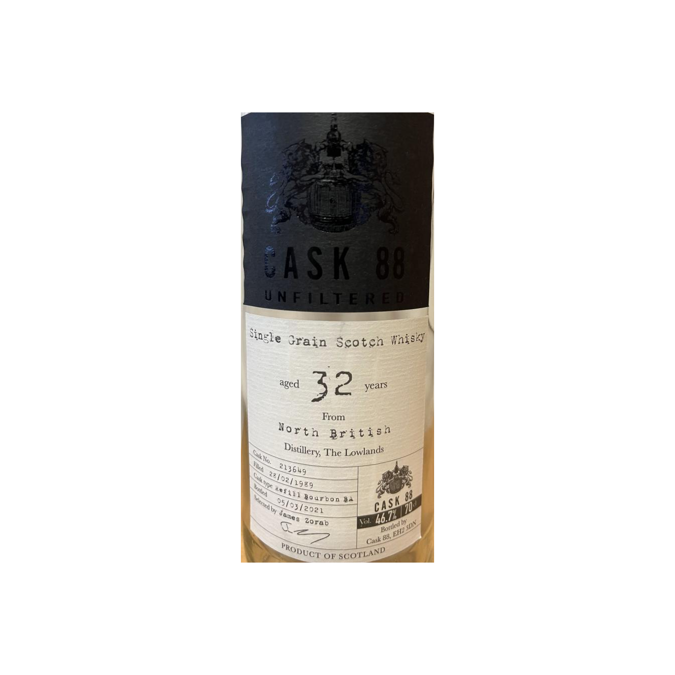 North British 1989 32 Years Single Grain Whisky