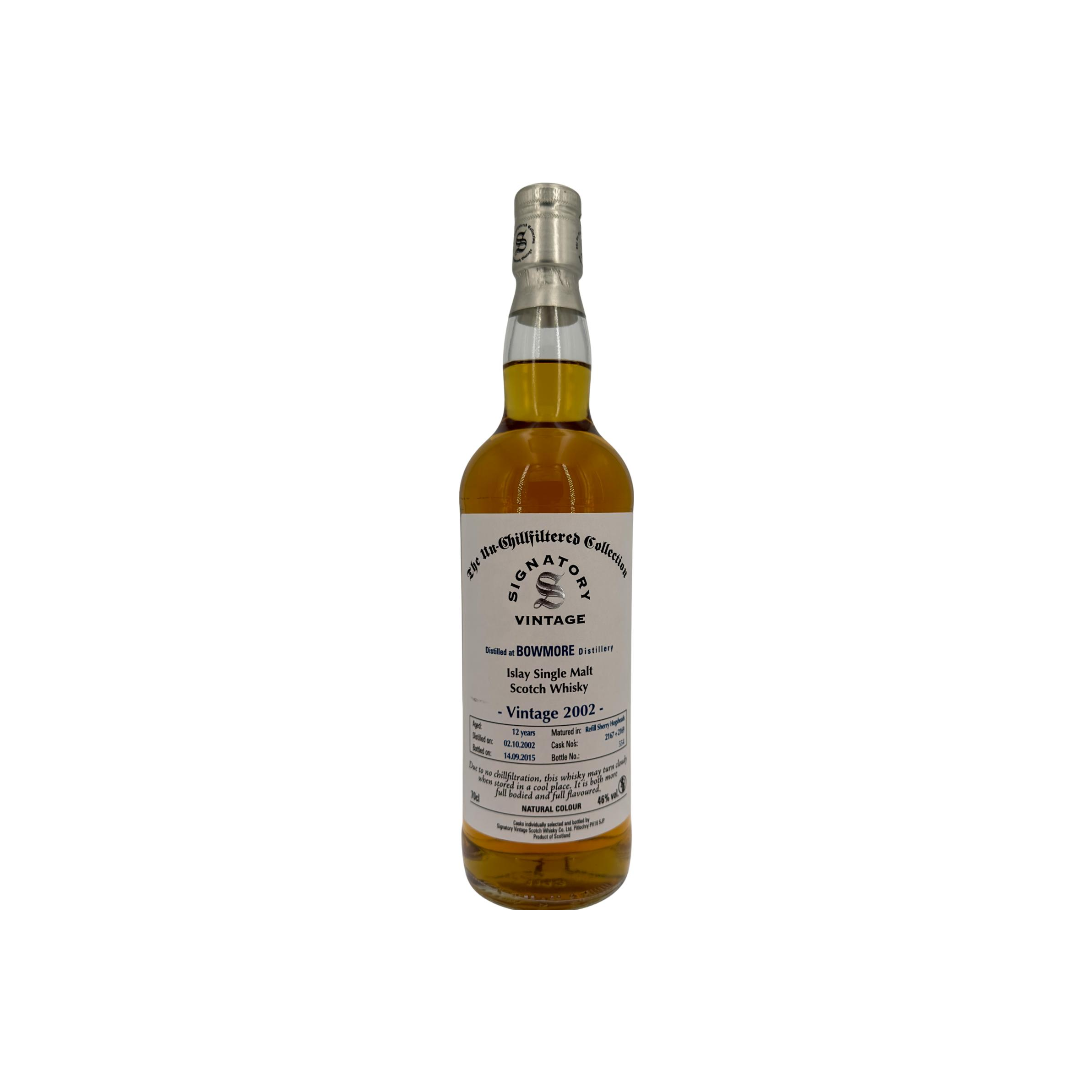 Bowmore The Un-Chillfiltered Collection 2002 12 Years Single Malt Whisky
