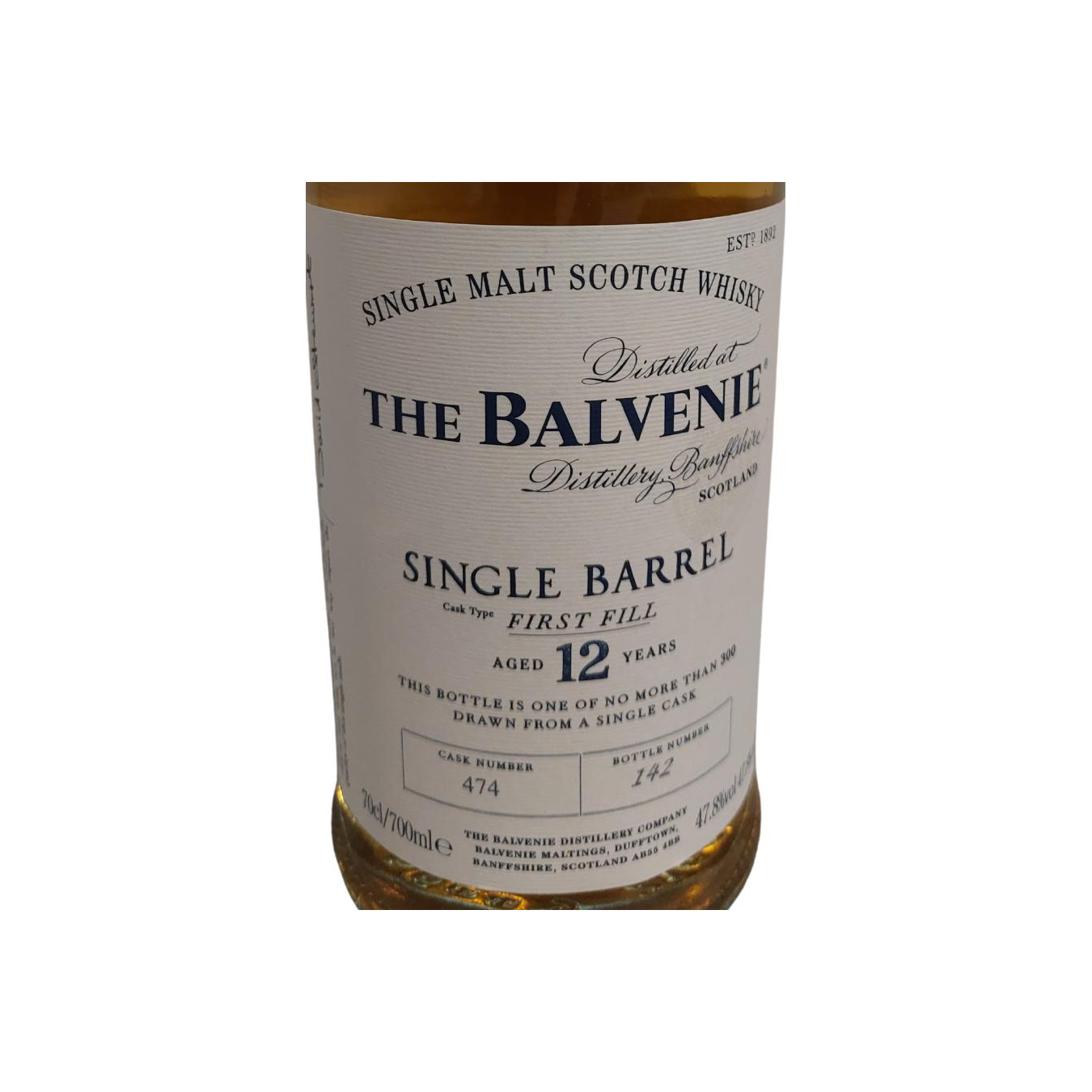 The Balvenie Single Cask 12 Years Single Malt Whisky