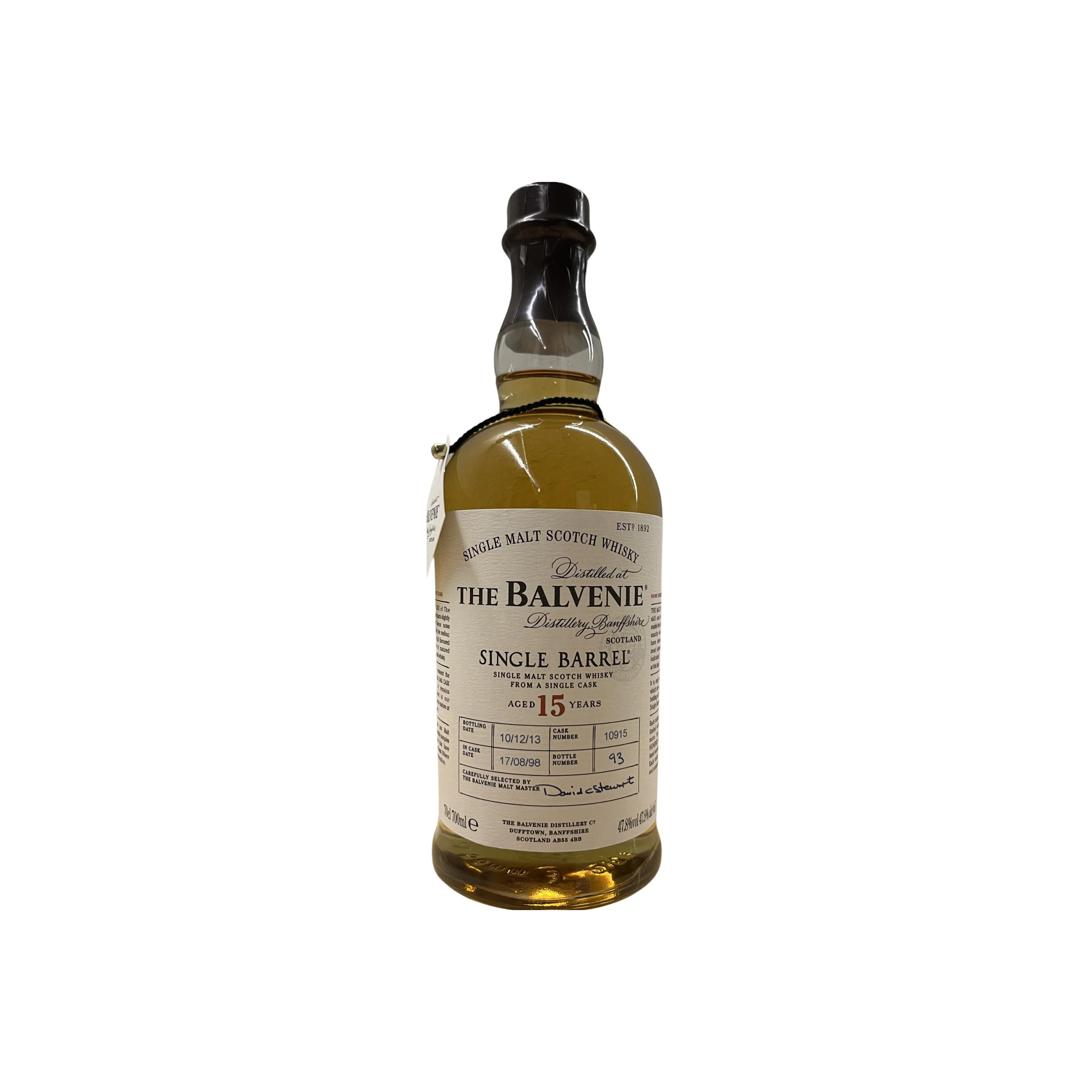 The Balvenie Single Cask 1998 15 Years Single Malt Whisky