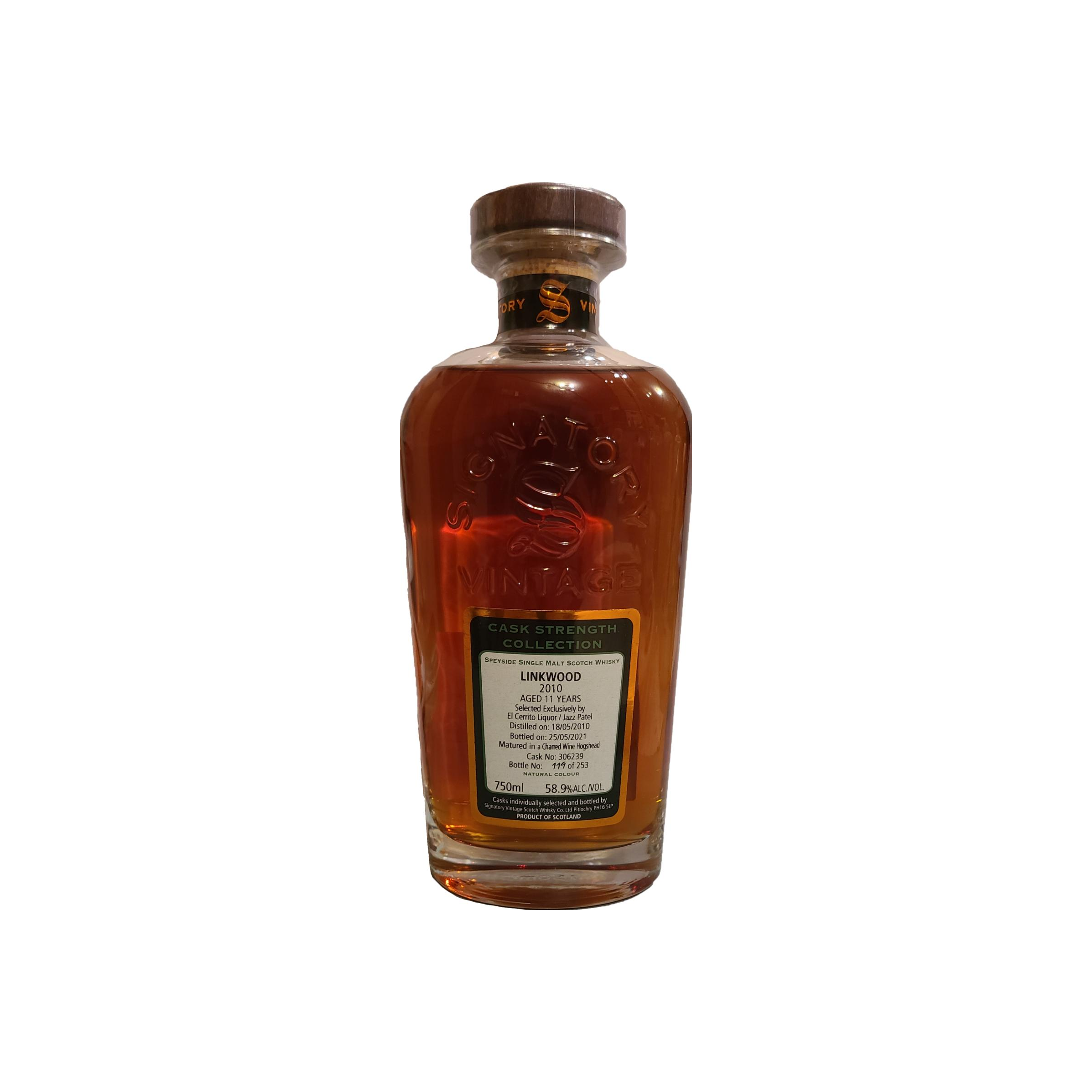 Linkwood Cask Strength Collection 2010 11 Years Single Malt Whisky