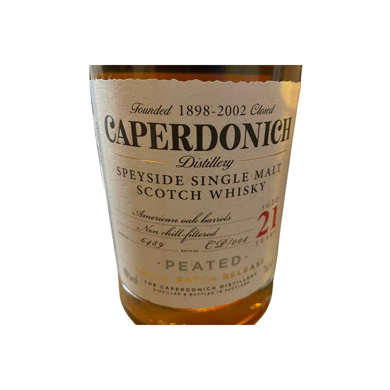 Caperdonich 21 Years Single Malt Whisky 3