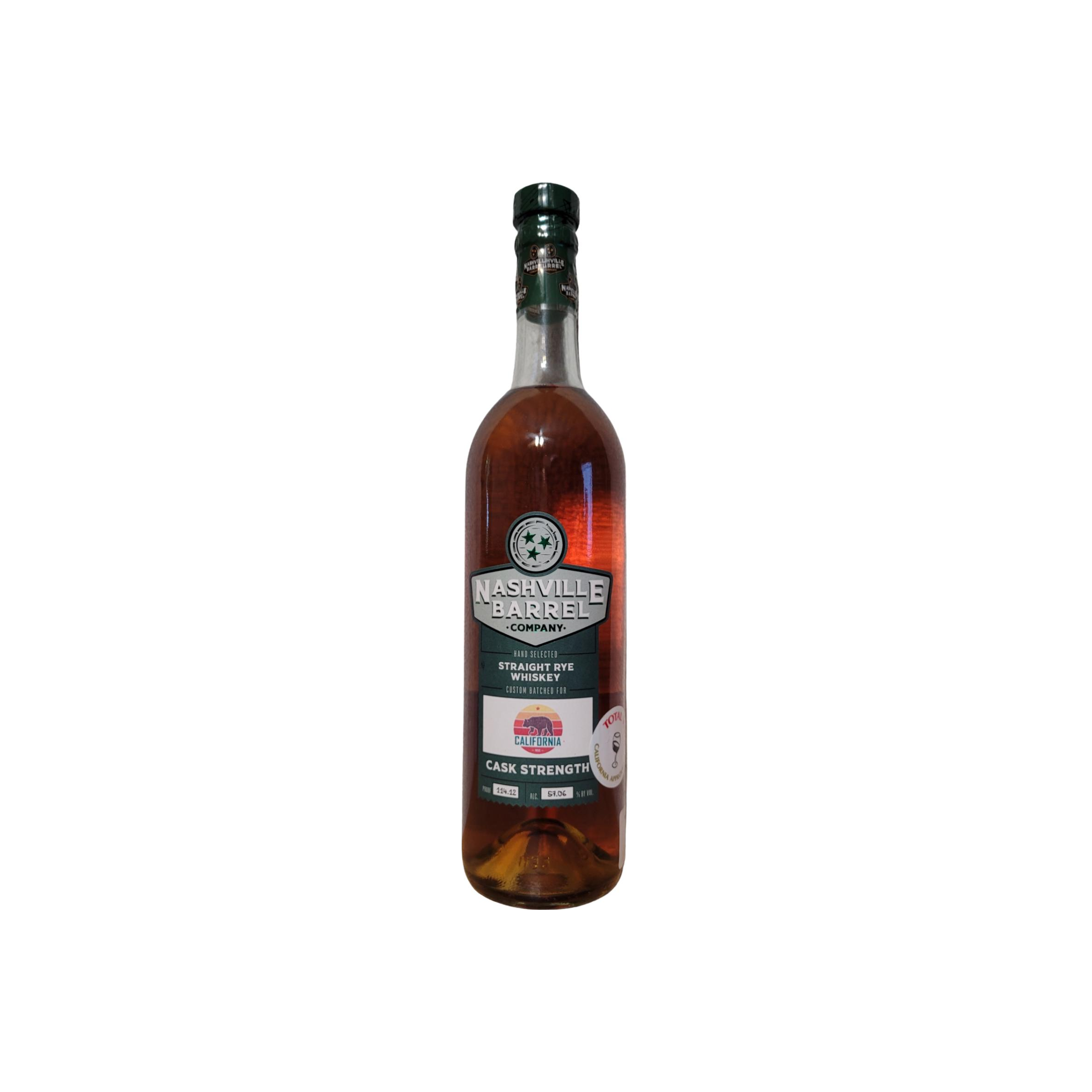 Nashville Barrel Company Hand Selected Straight Rye Whiskey