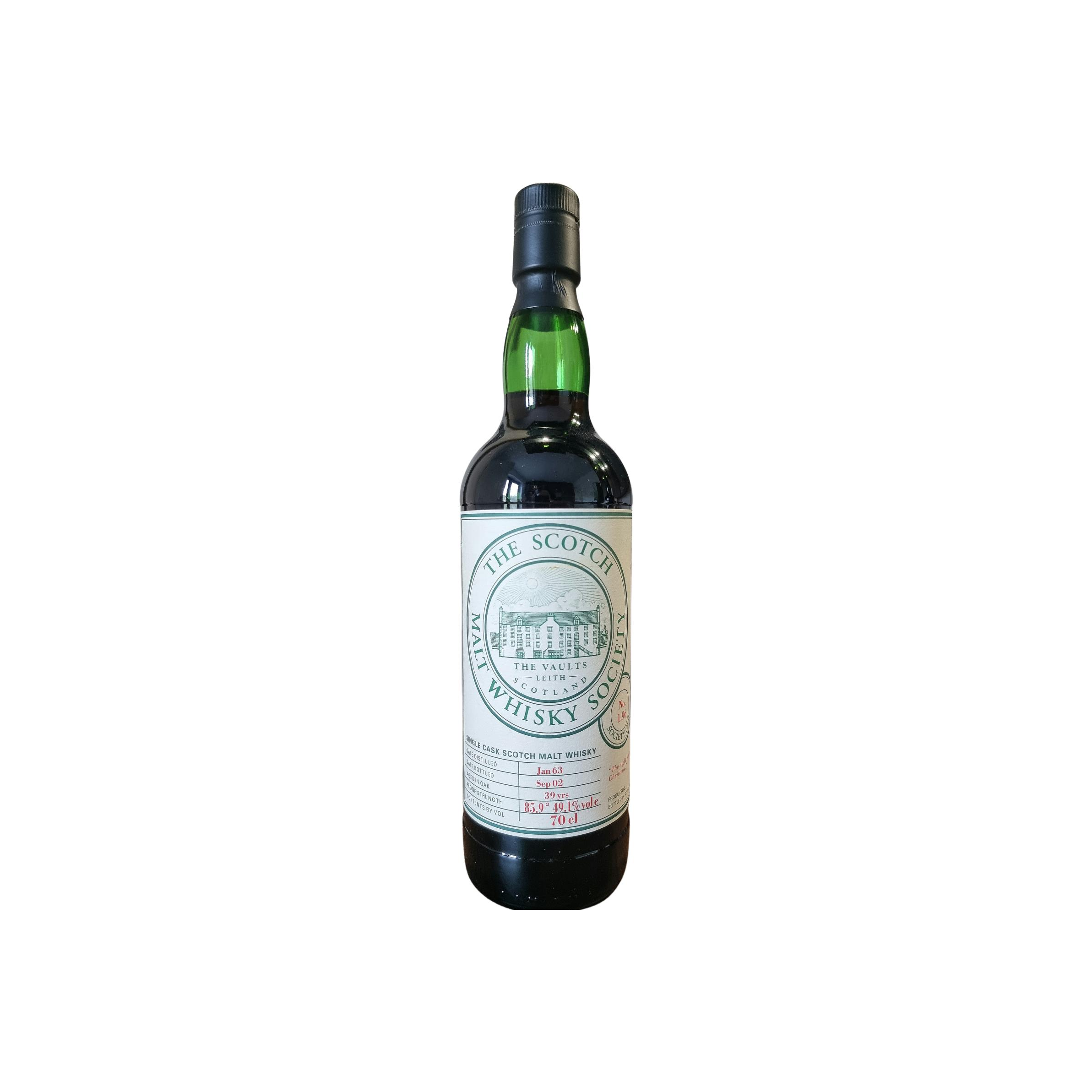 The Scotch Malt Whisky Society 1963 39 Years Single Malt Whisky