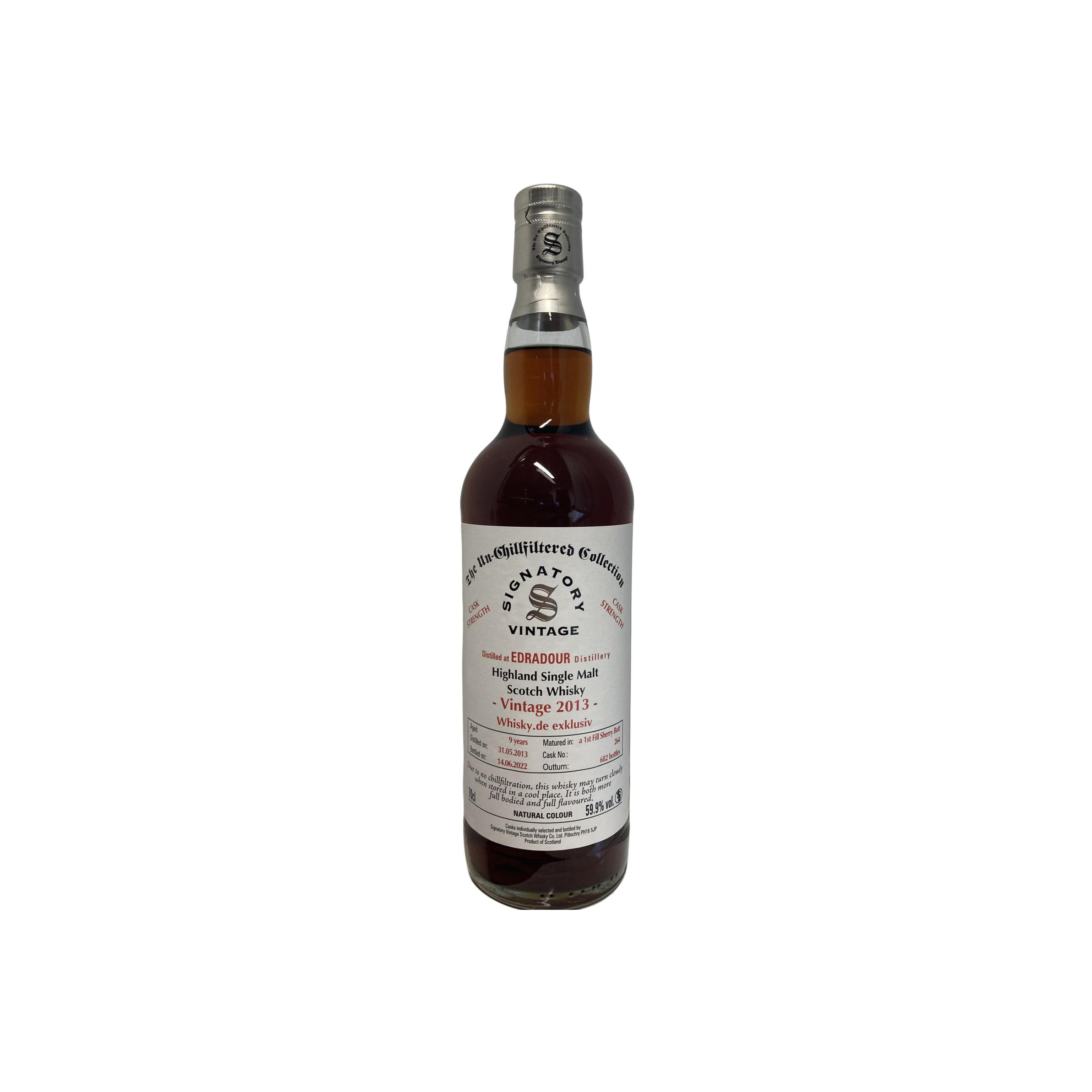 Edradour The Un-Chillfiltered Collection 2013 9 Years Single Malt Whisky