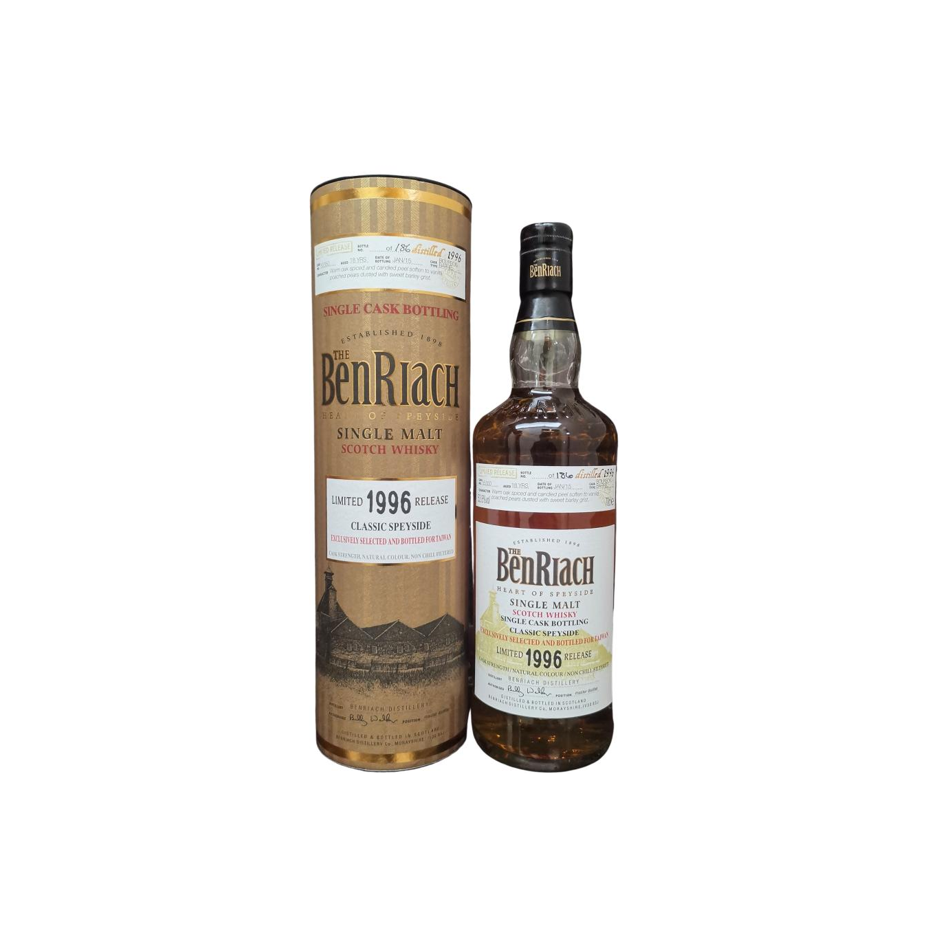 BenRiach Individual Cask Bottling 1996 18 Years Single Malt Whisky
