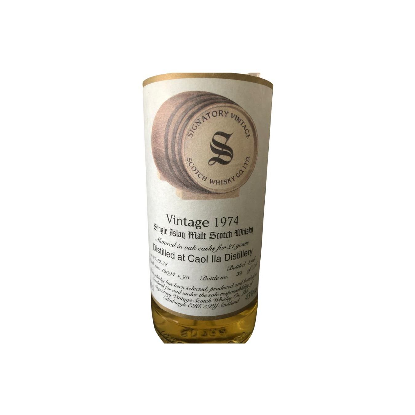Caol Ila Vintage Collection 1974 21 Years Single Malt Whisky