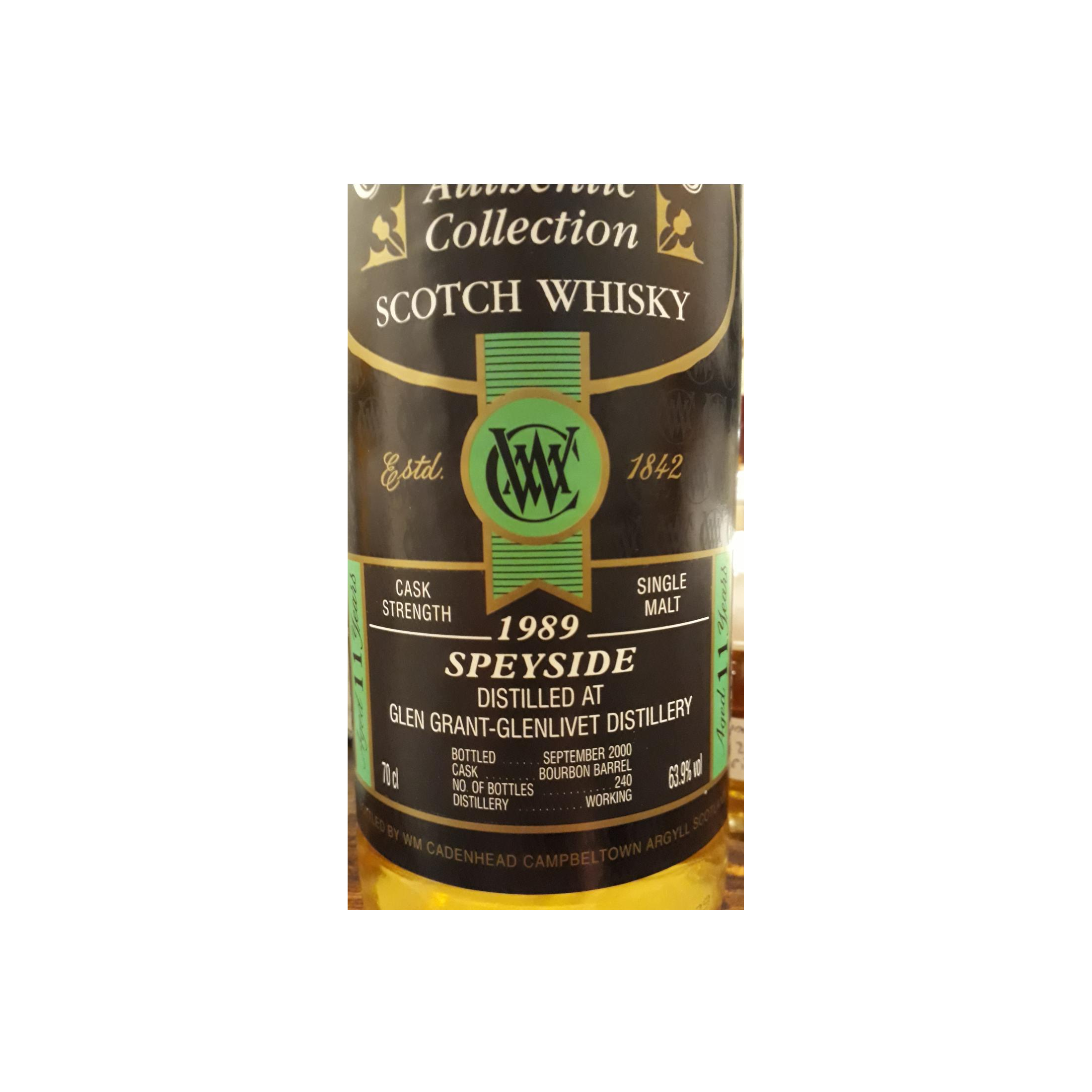 Glen Grant Authentic Collection 1989 11 Years Single Malt Whisky 2