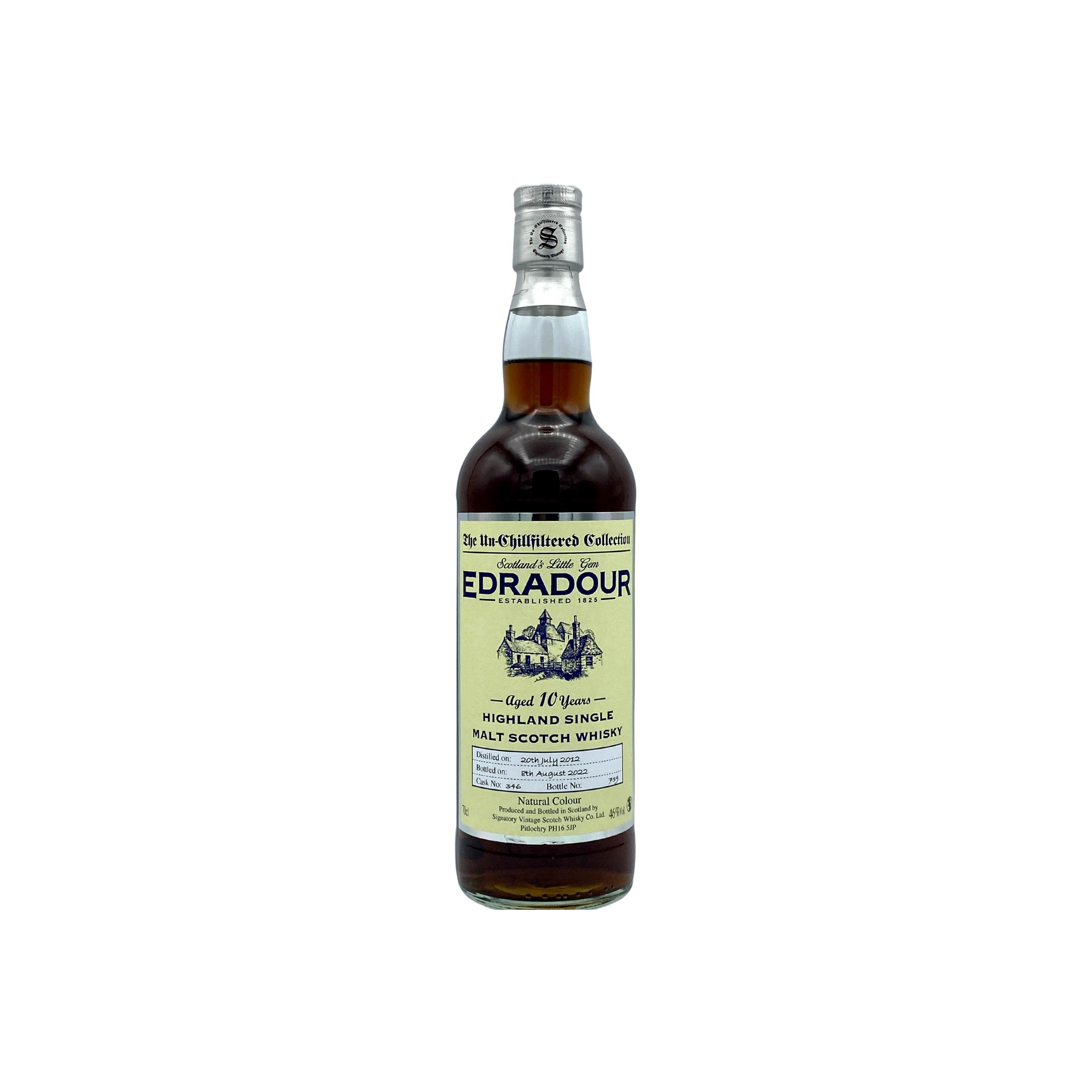 Edradour The Un-Chillfiltered Collection 2012 10 Years Single Malt Whisky