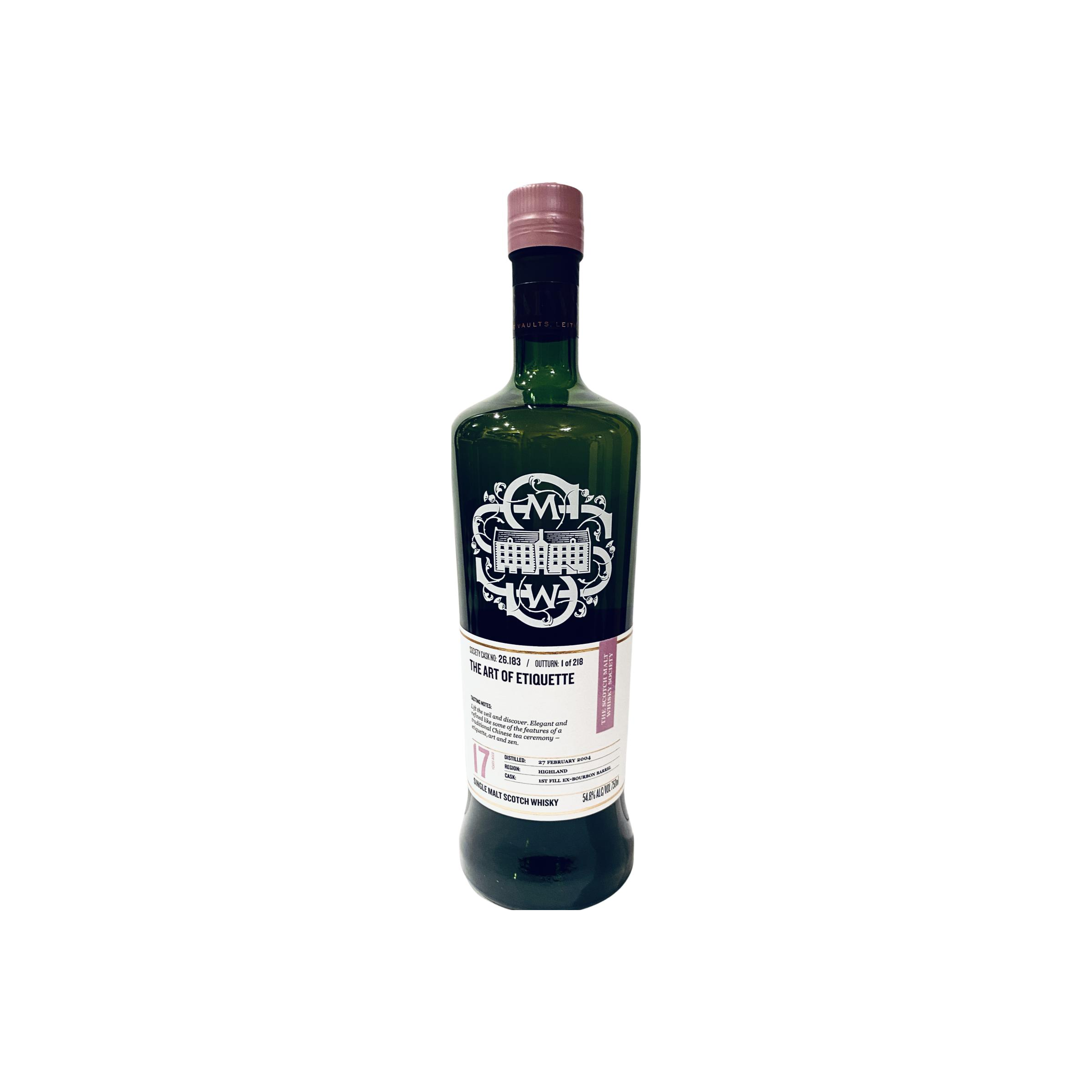 The Scotch Malt Whisky Society 2004 17 Years Single Malt Whisky