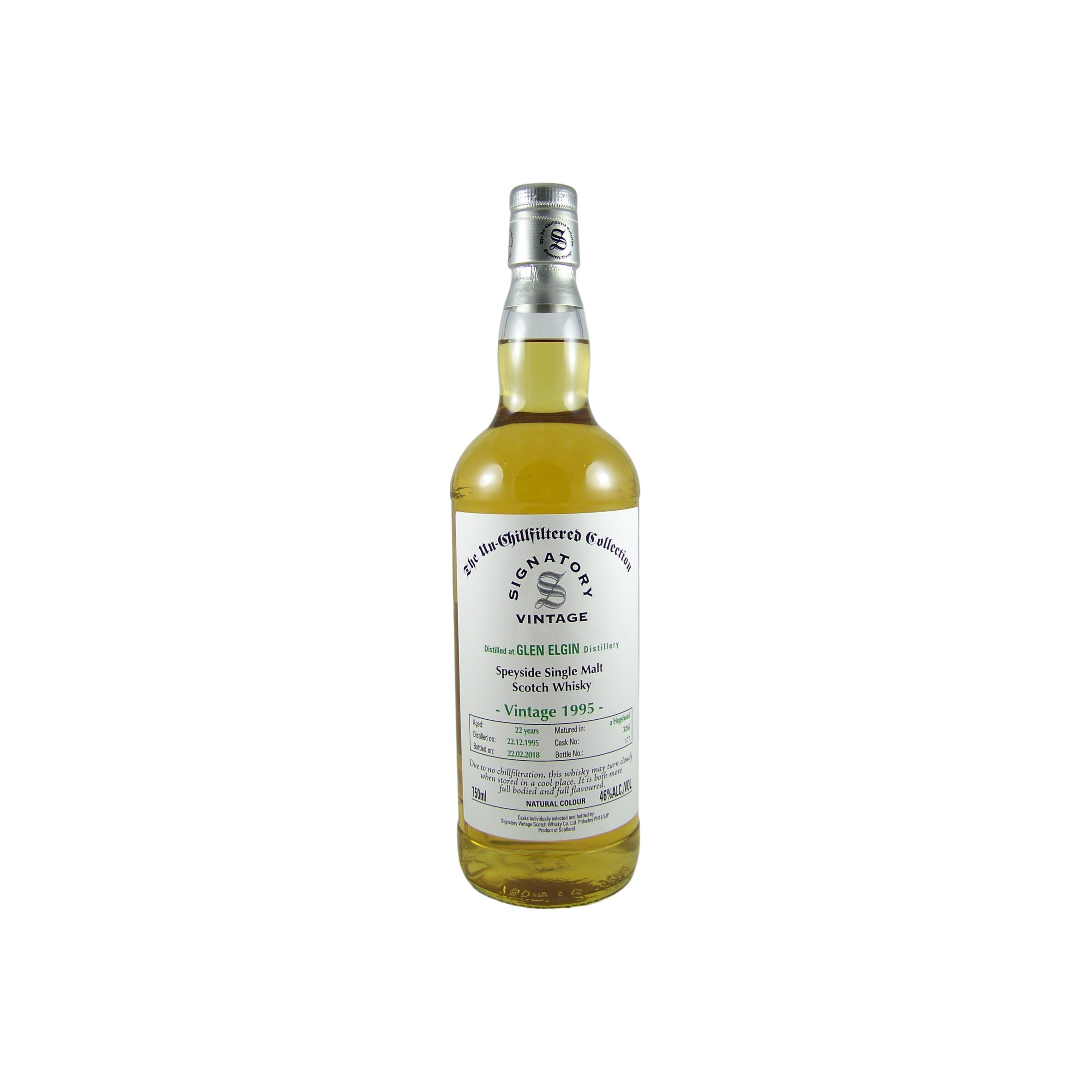 Glen Elgin The Un-Chillfiltered Collection 1995 22 Years Single Malt Whisky