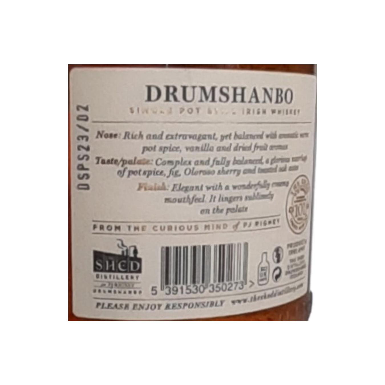 Drumshanbo Small Batch Single Pot Still Whisky