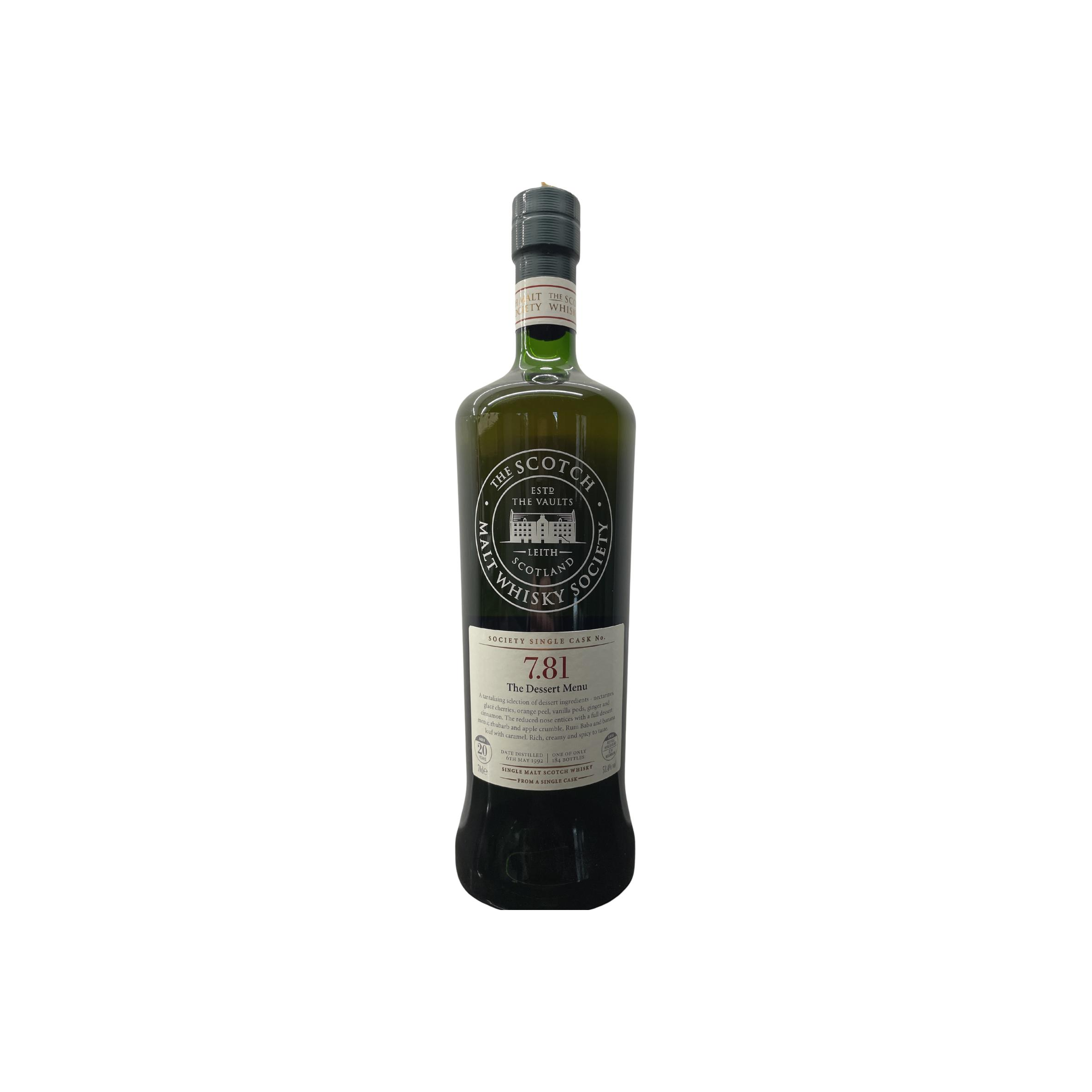 The Scotch Malt Whisky Society 1992 20 Years Single Malt Whisky