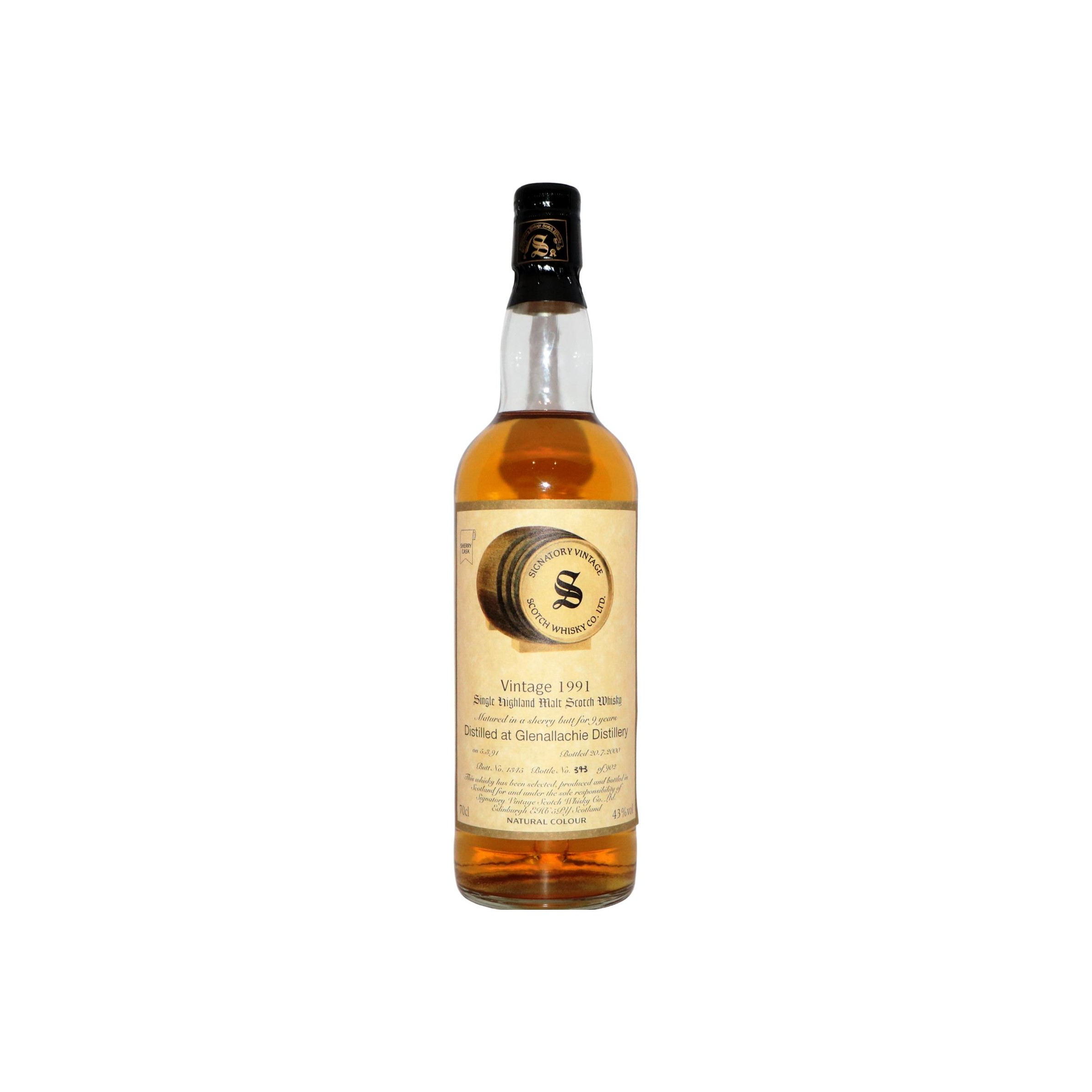 The GlenAllachie Vintage Collection 1991 9 Years Single Malt Whisky