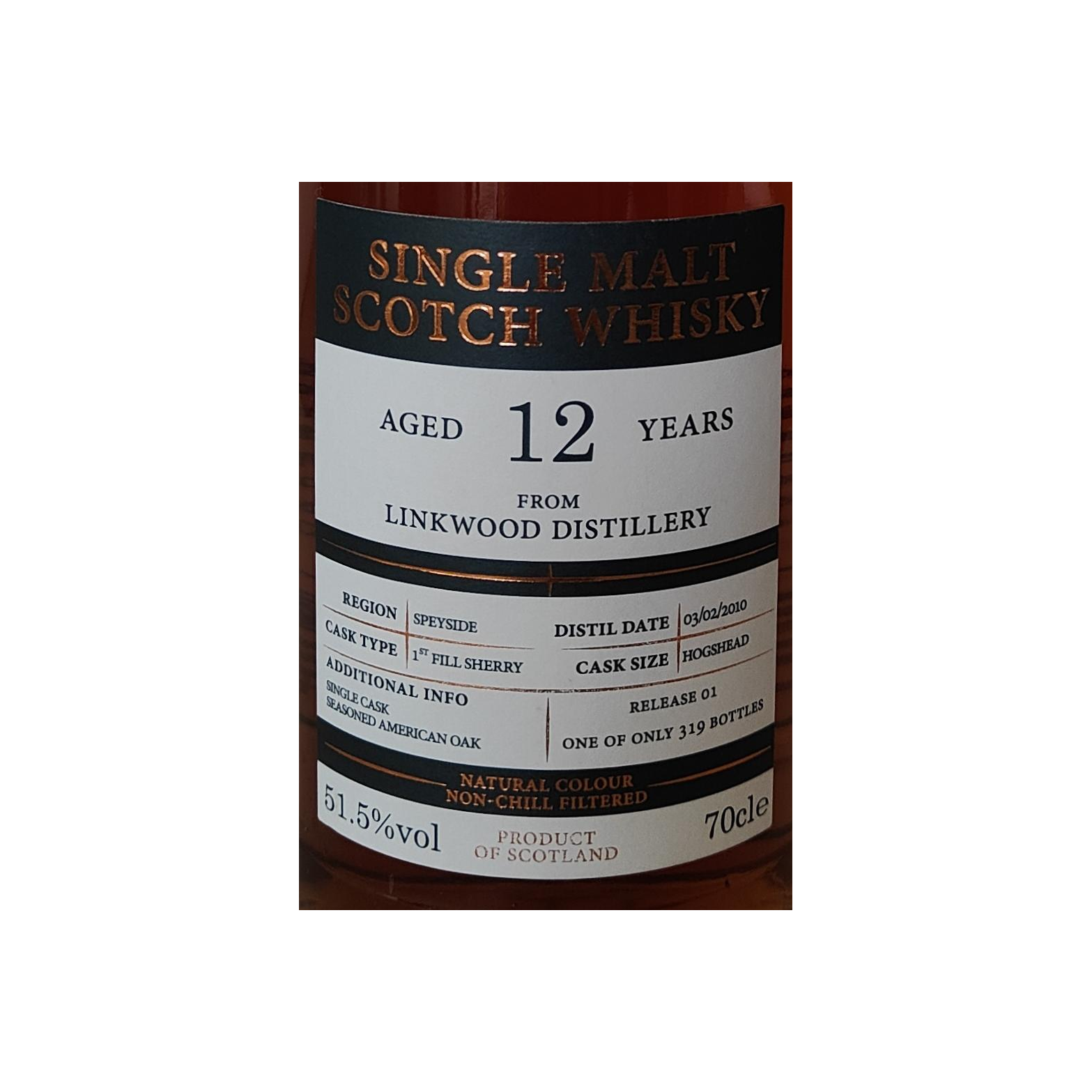 Linkwood 2010 12 Years Single Malt Whisky 2