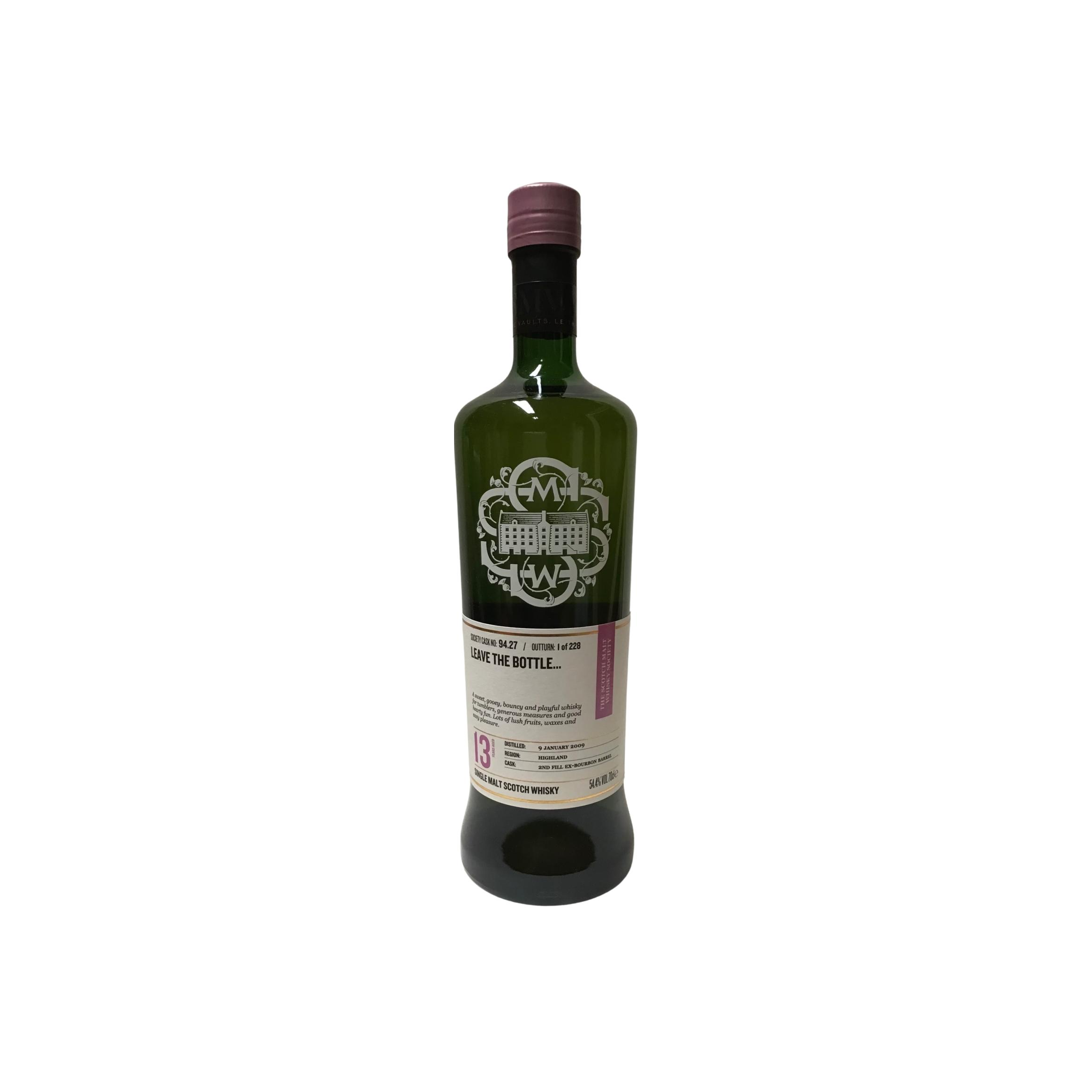 The Scotch Malt Whisky Society 2009 13 Years Single Malt Whisky