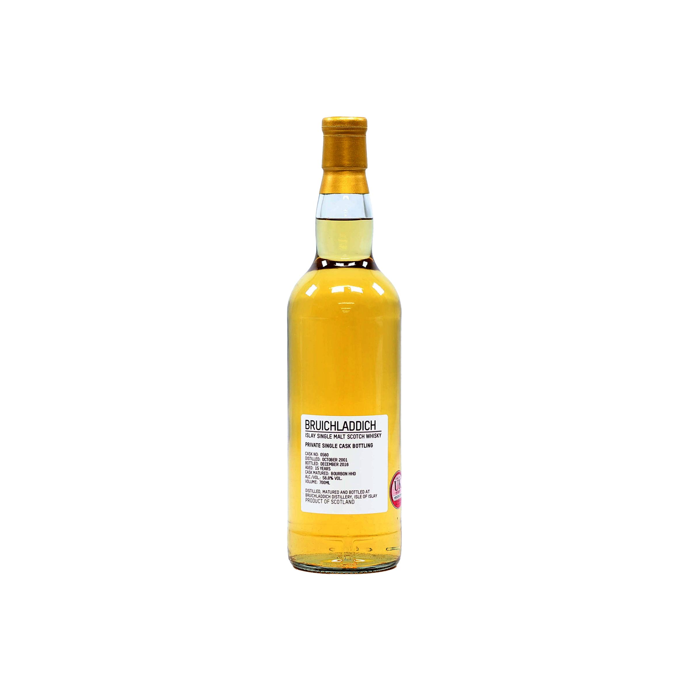 Bruichladdich 2001 15 Years Single Malt Whisky