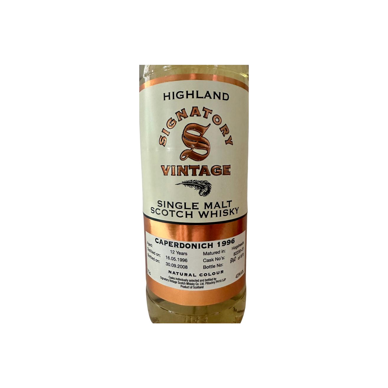 Caperdonich Vintage Collection 1996 12 Years Single Malt Whisky 3