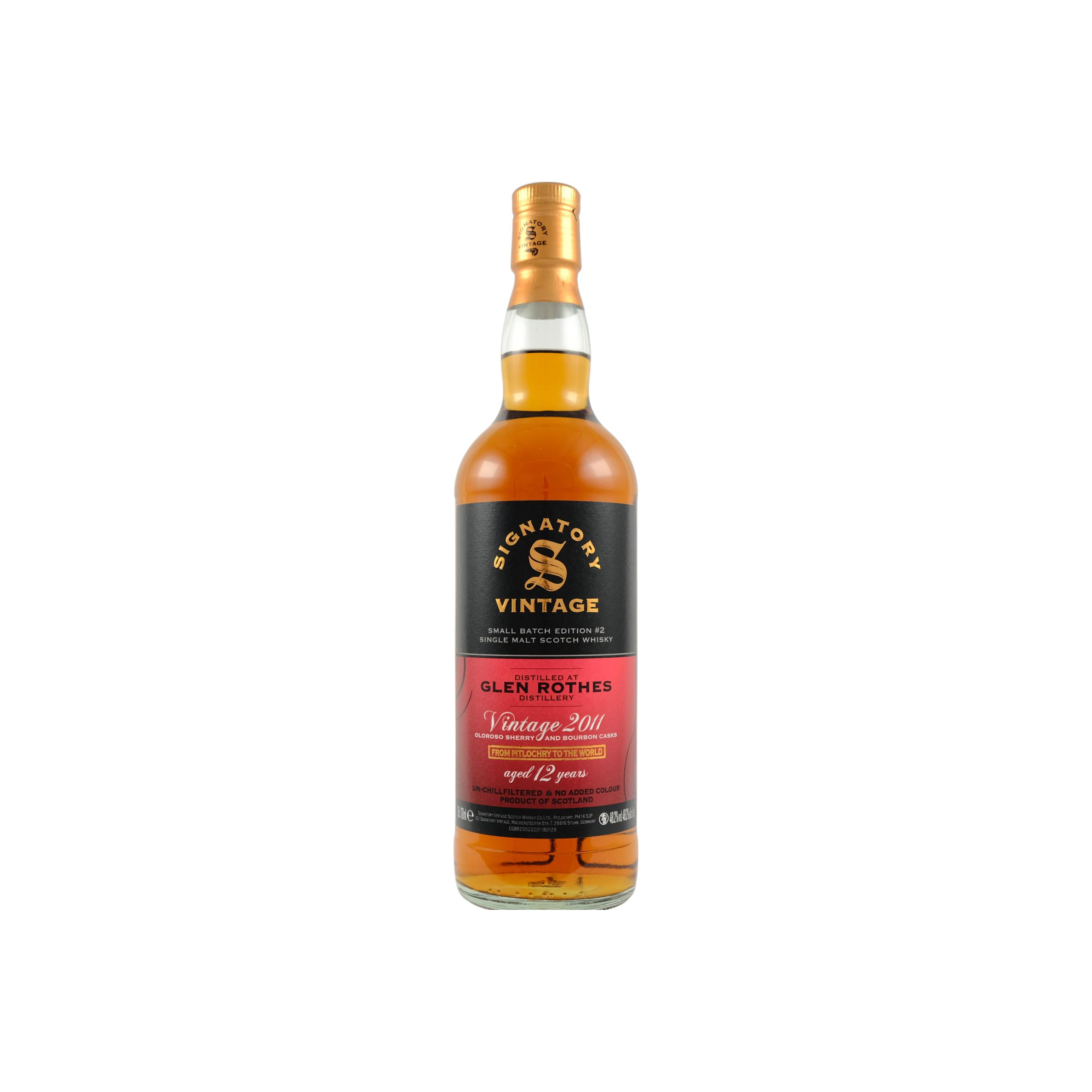 The Glenrothes 2011 12 Years Single Malt Whisky