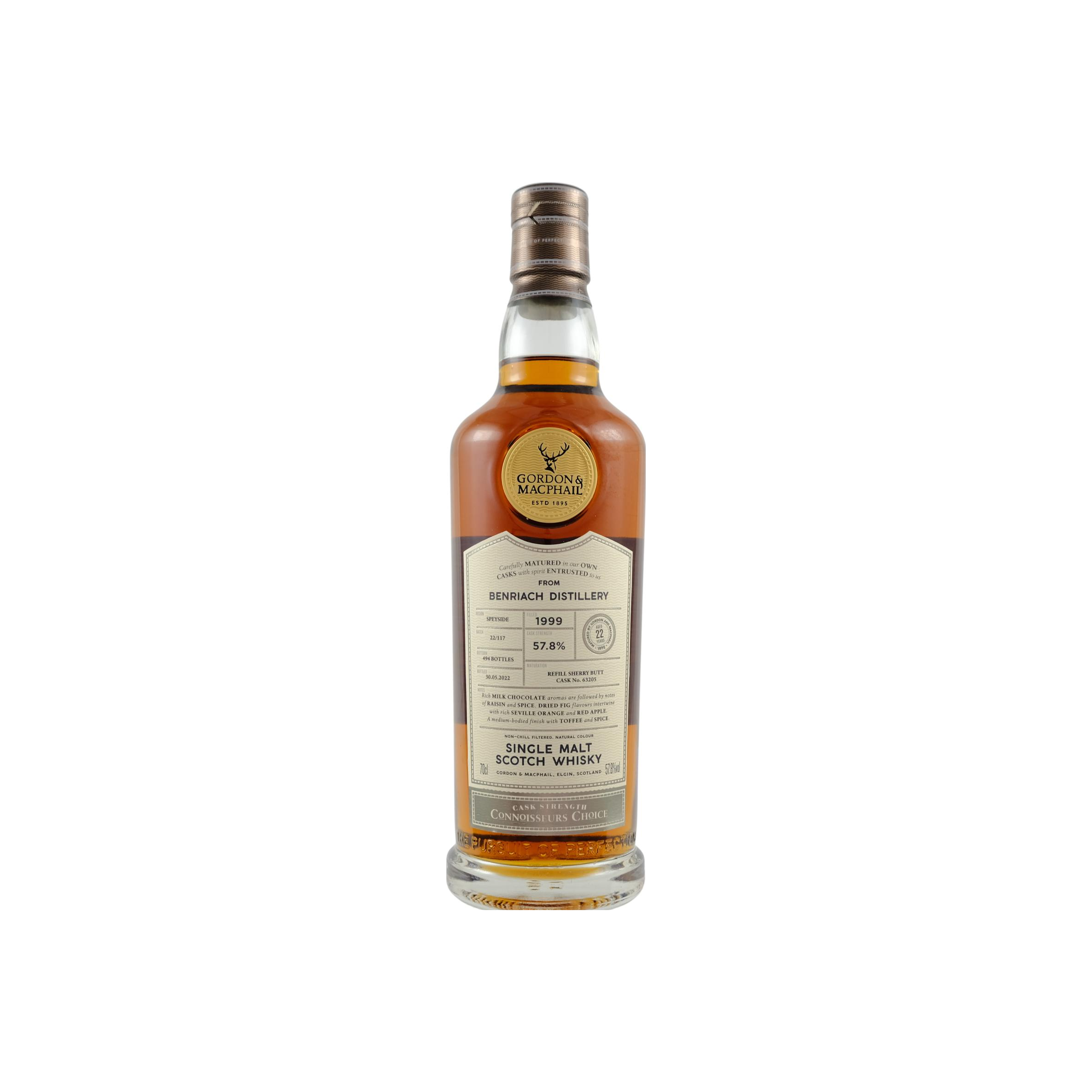 BenRiach Connoisseurs Choice - Cask Strength 1999 22 Years Single Malt Whisky