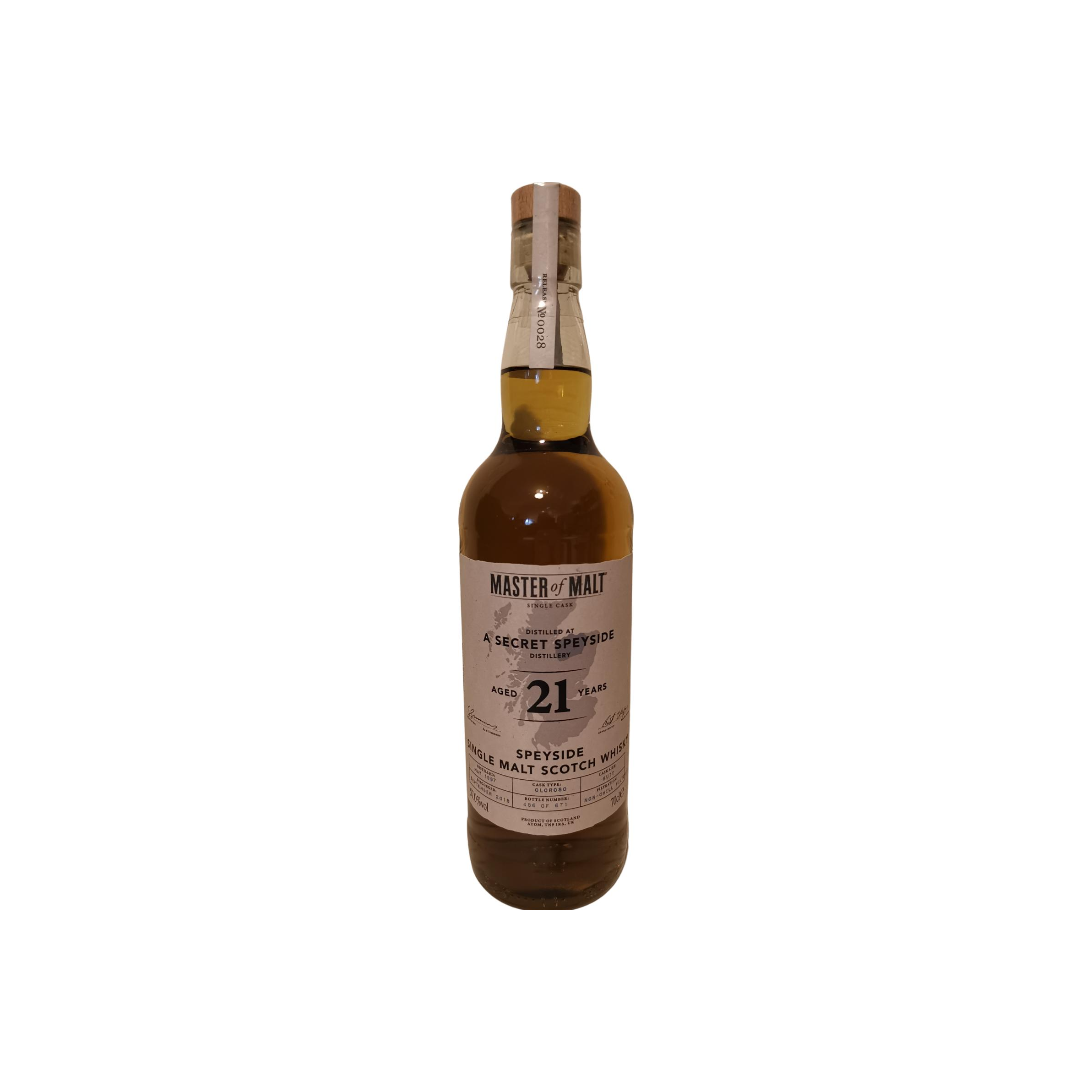Master of Malt Single Cask 1997 21 Years Single Malt Whisky