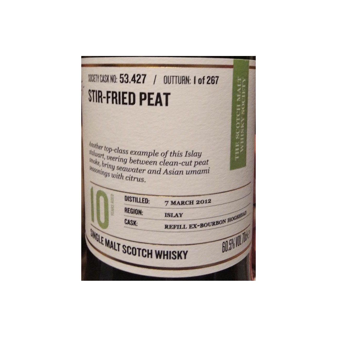 The Scotch Malt Whisky Society 2012 10 Years Single Malt Whisky