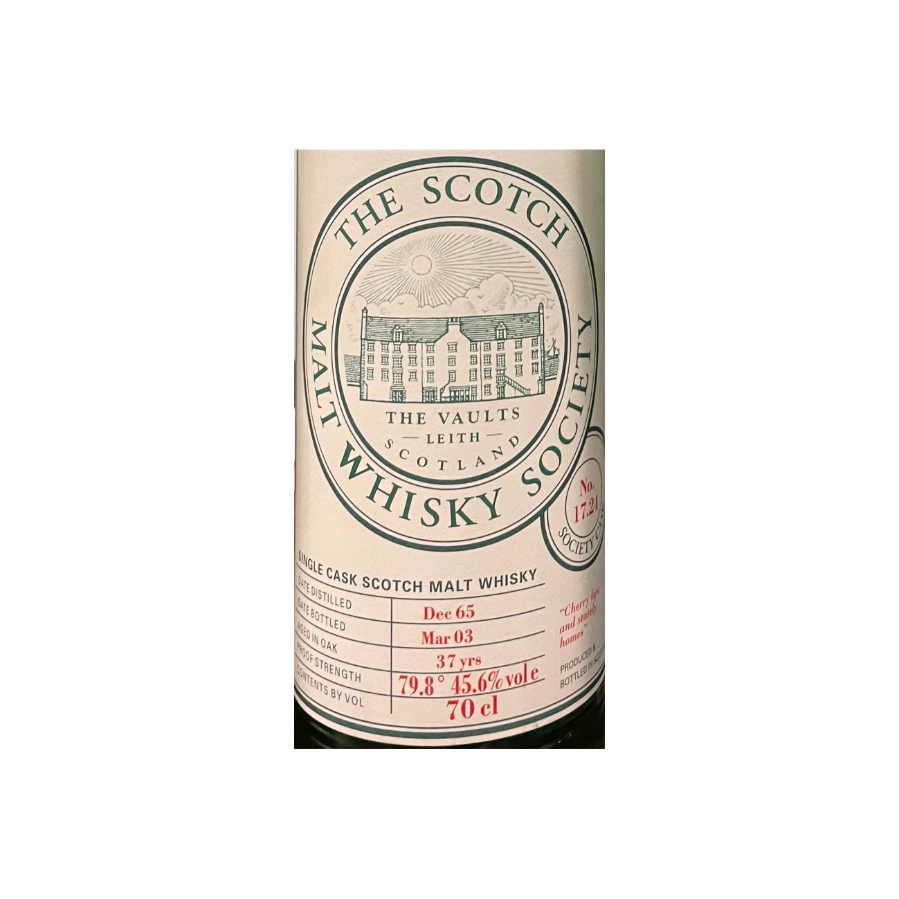 The Scotch Malt Whisky Society 1965 37 Years Single Malt Whisky 2