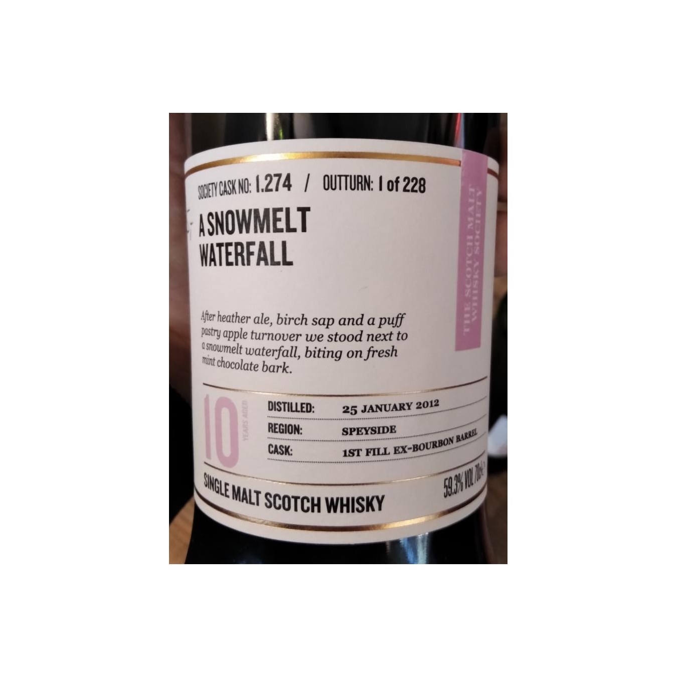 The Scotch Malt Whisky Society 2012 10 Years Single Malt Whisky