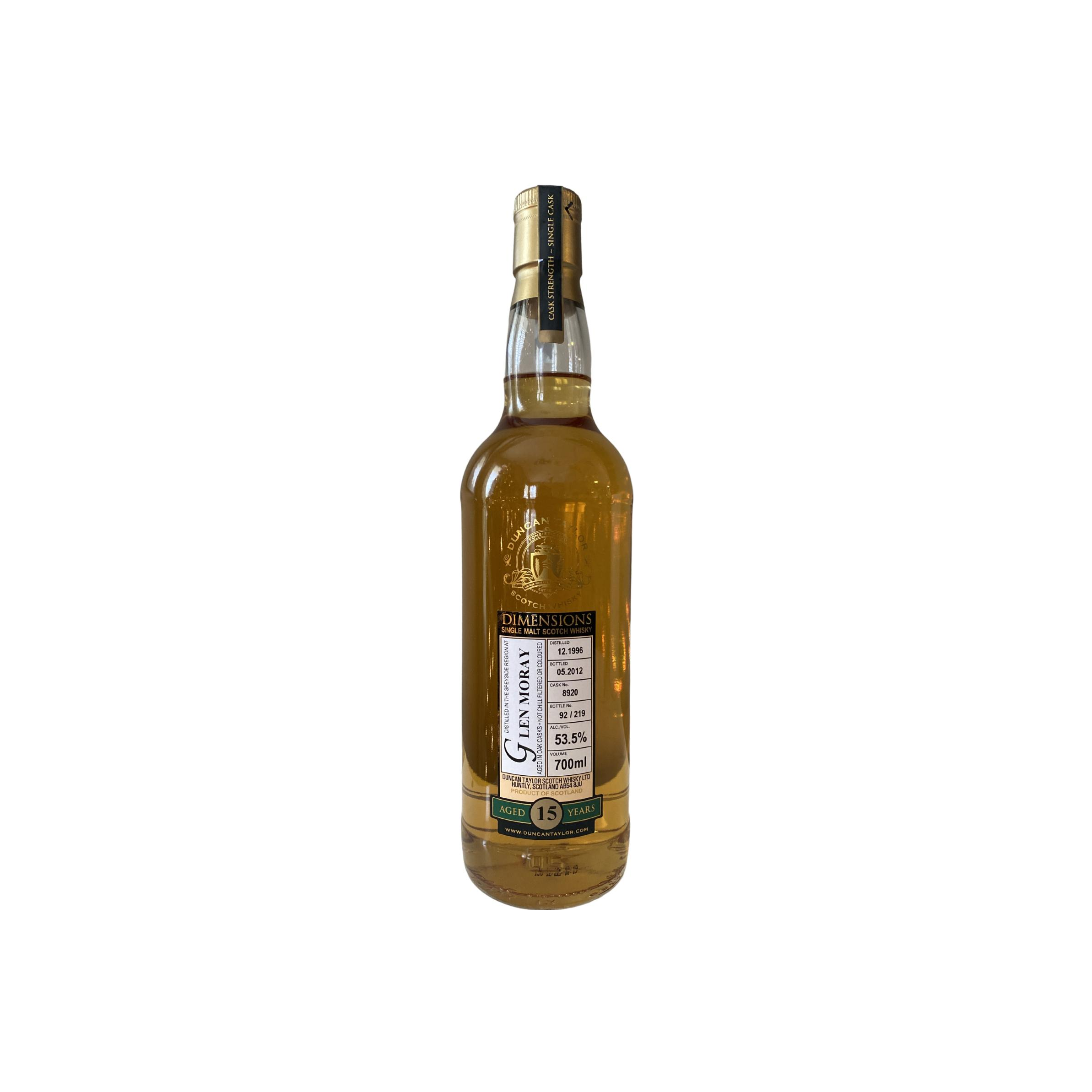 Glen Moray Dimensions 1996 15 Years Single Malt Whisky