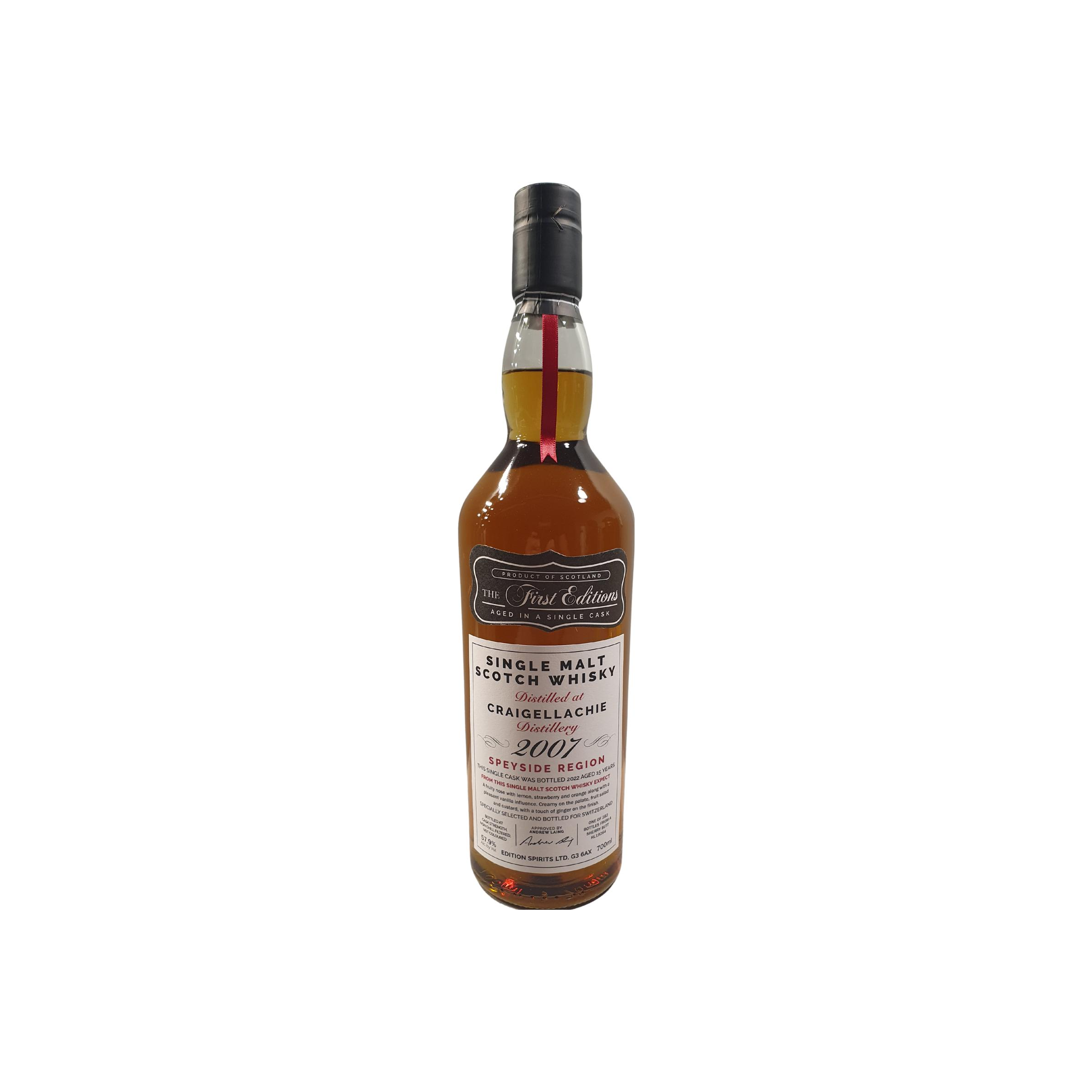 Craigellachie The First Editions 2007 15 Years Single Malt Whisky