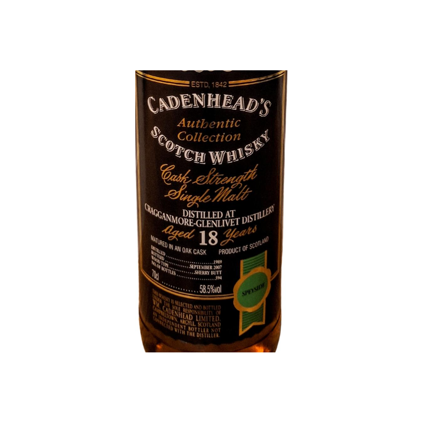 Cragganmore Authentic Collection 1989 18 Years Single Malt Whisky