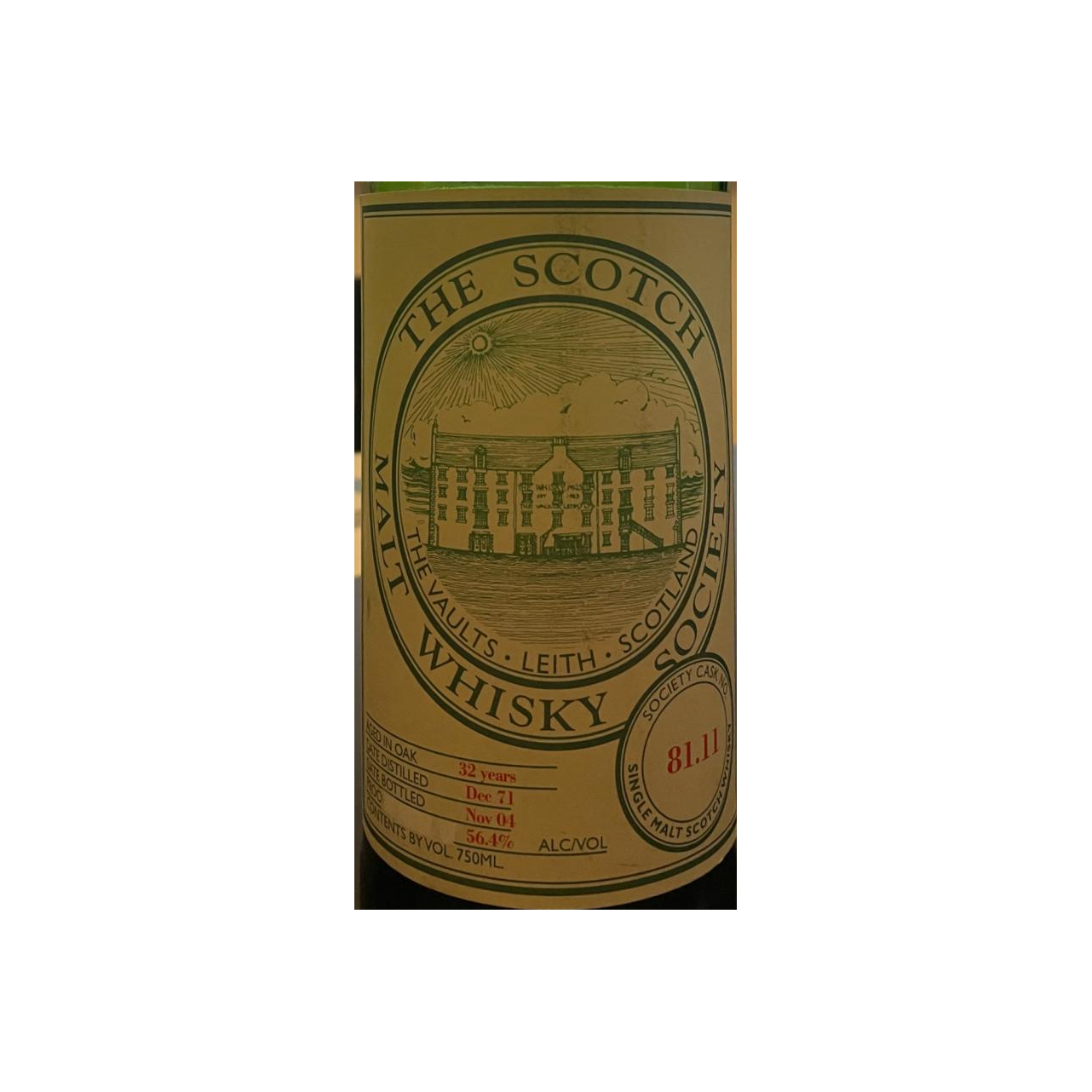 The Scotch Malt Whisky Society 1971 32 Years Single Malt Whisky