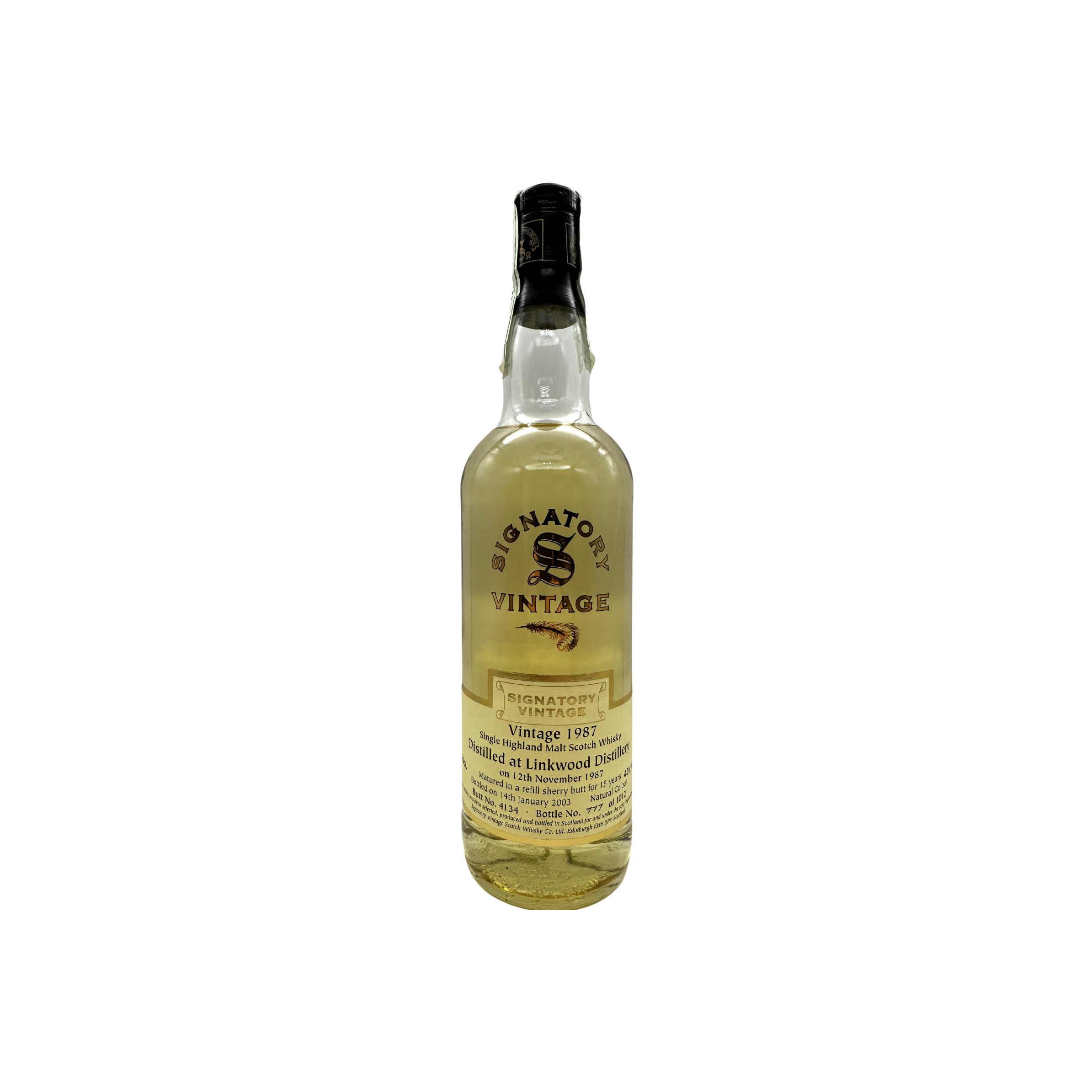 Linkwood Vintage Collection 1987 15 Years Single Malt Whisky