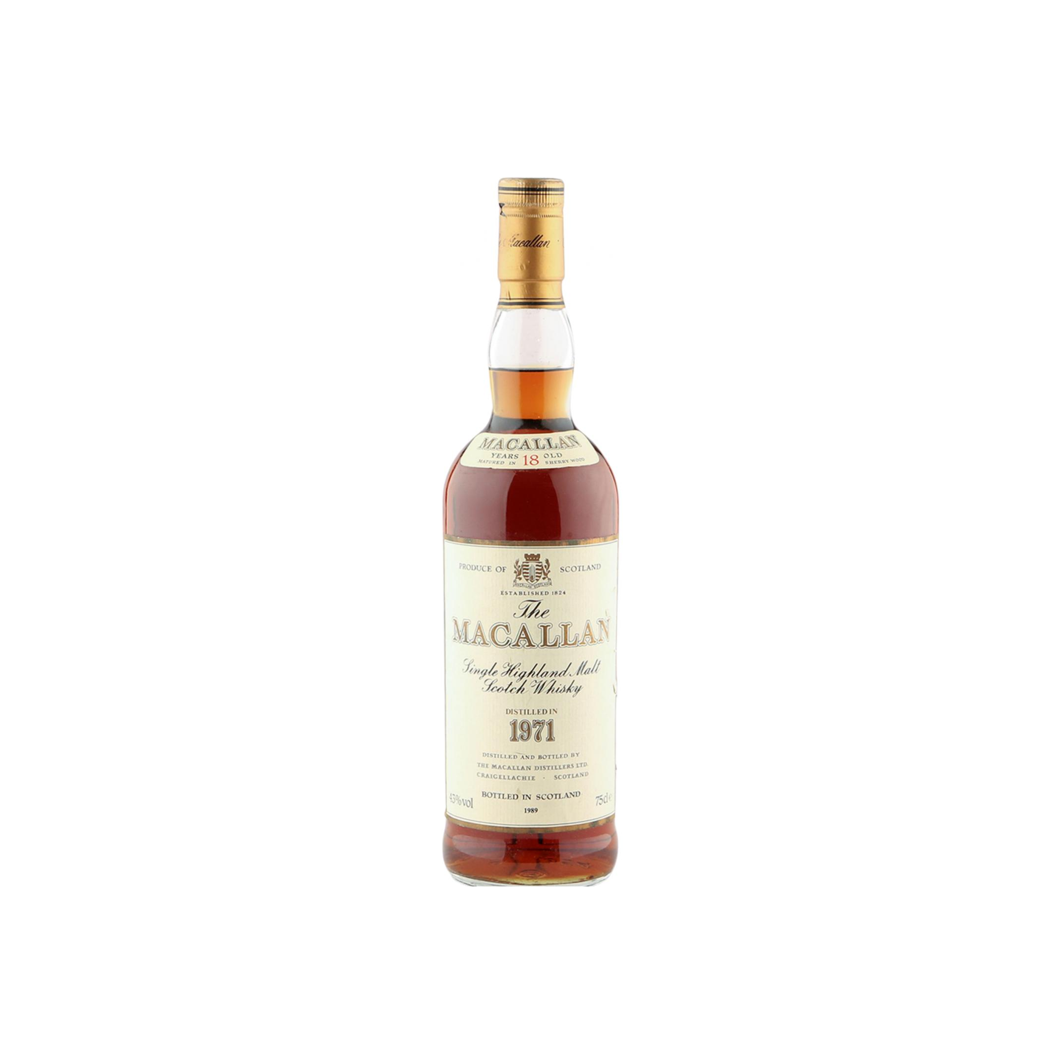 The Macallan 1971 18 Years Single Malt Whisky