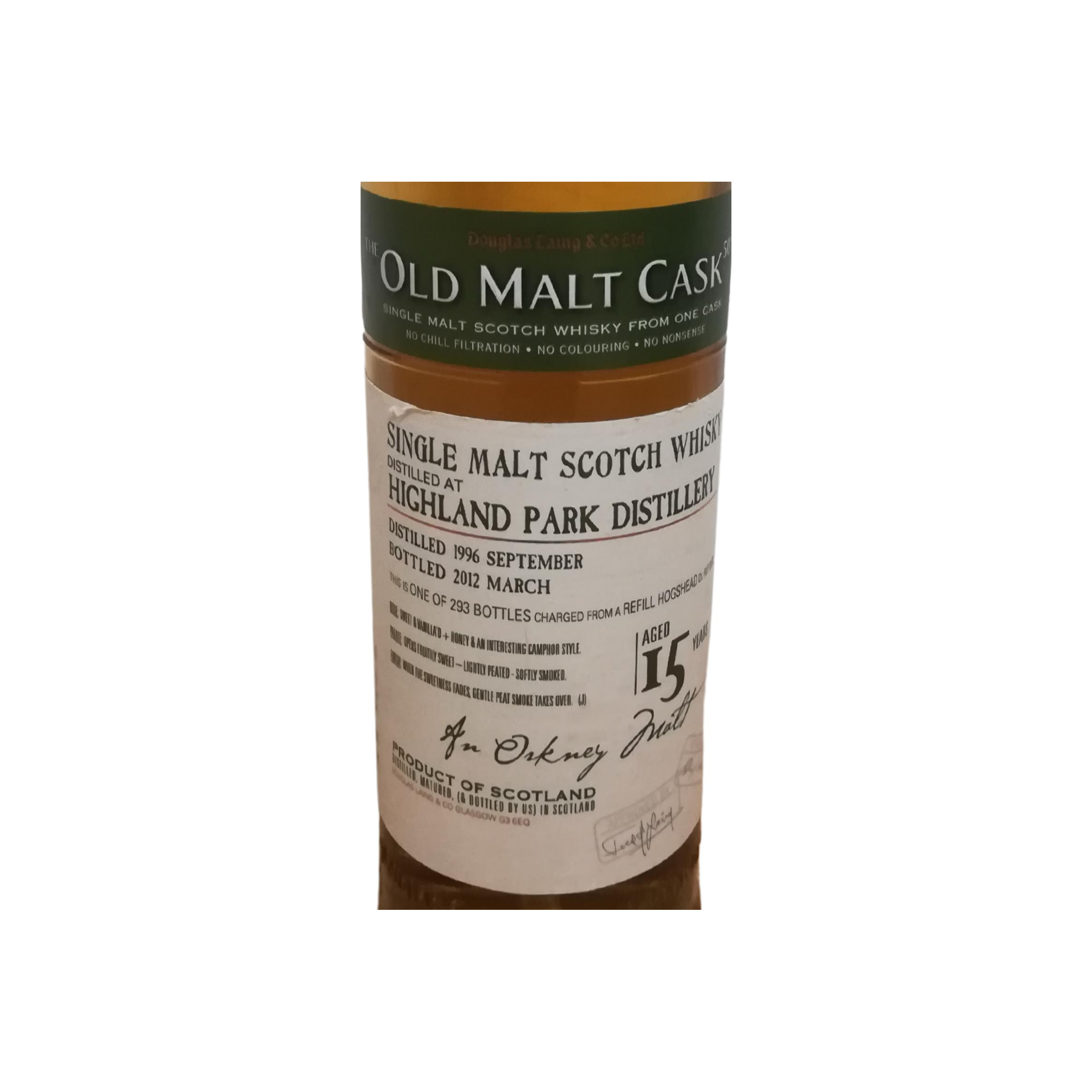 Highland Park Old Malt Cask 1996 15 Years Single Malt Whisky 2