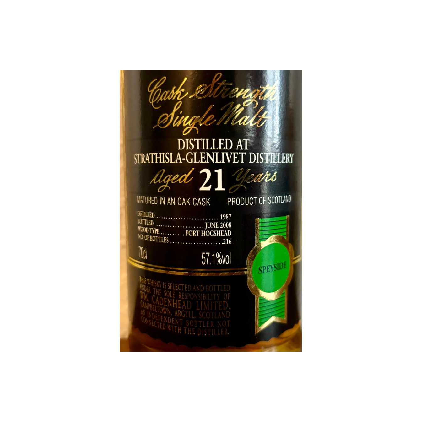 Strathisla Authentic Collection 1987 21 Years Single Malt Whisky 2