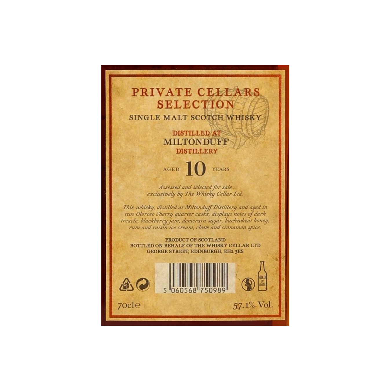 Miltonduff 2012 10 Years Single Malt Whisky 2