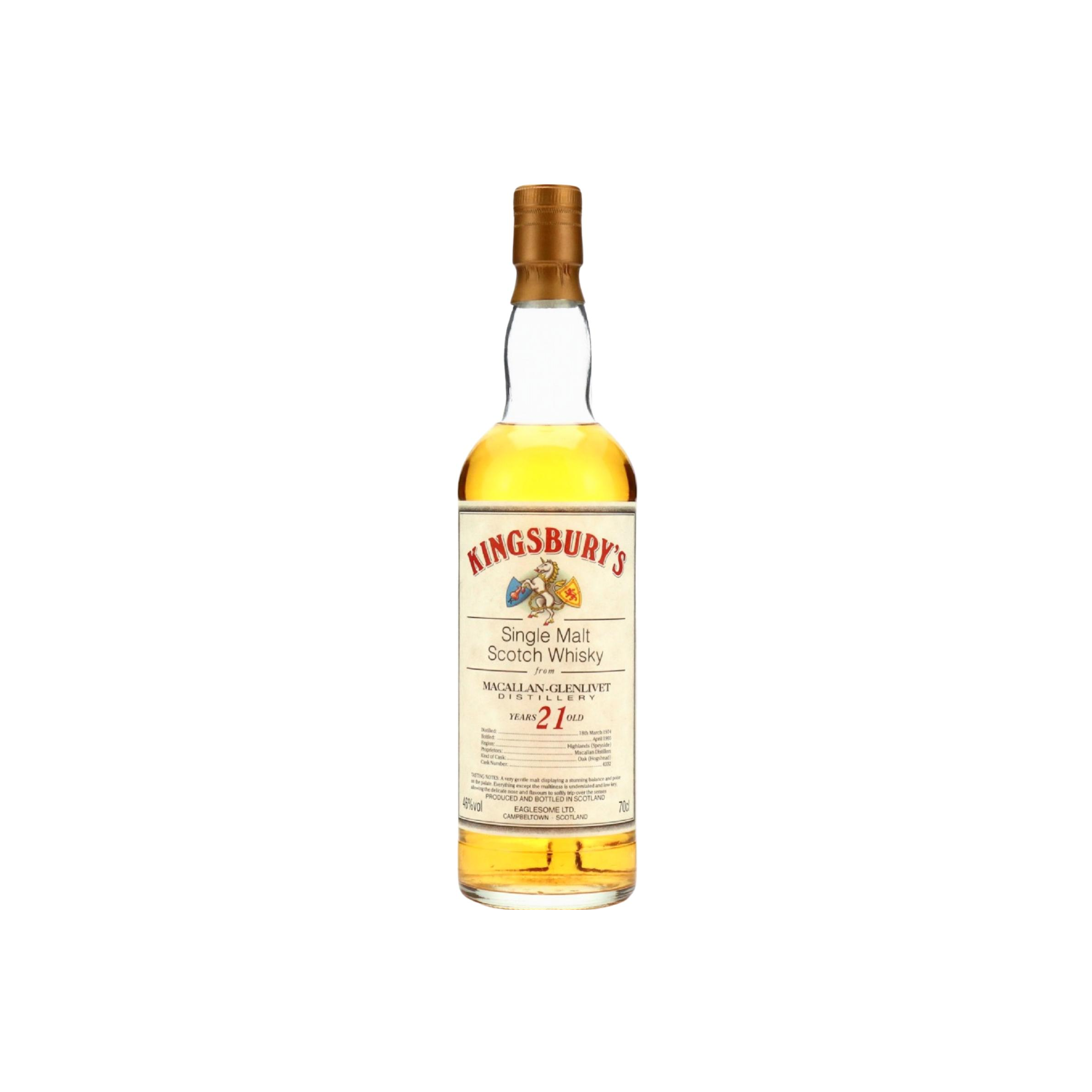 The Macallan 1974 21 Years Single Malt Whisky