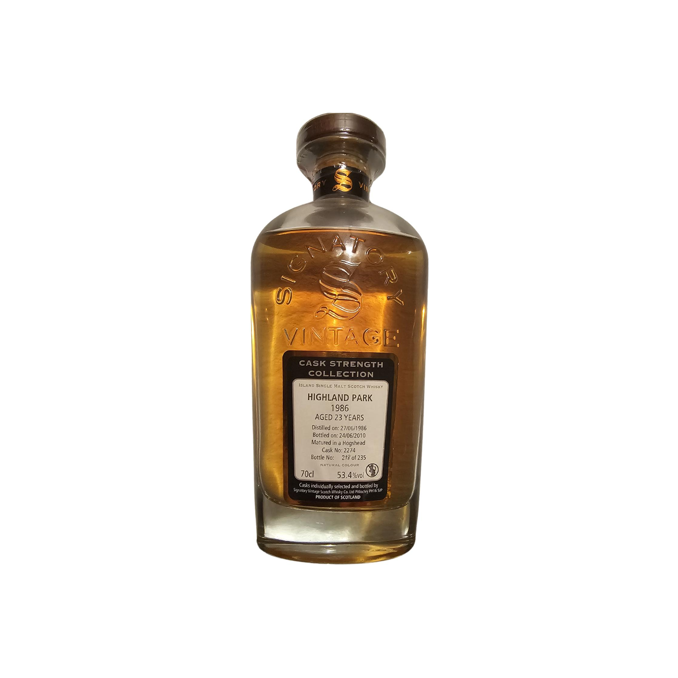 Highland Park Cask Strength Collection 1986 23 Years Single Malt Whisky