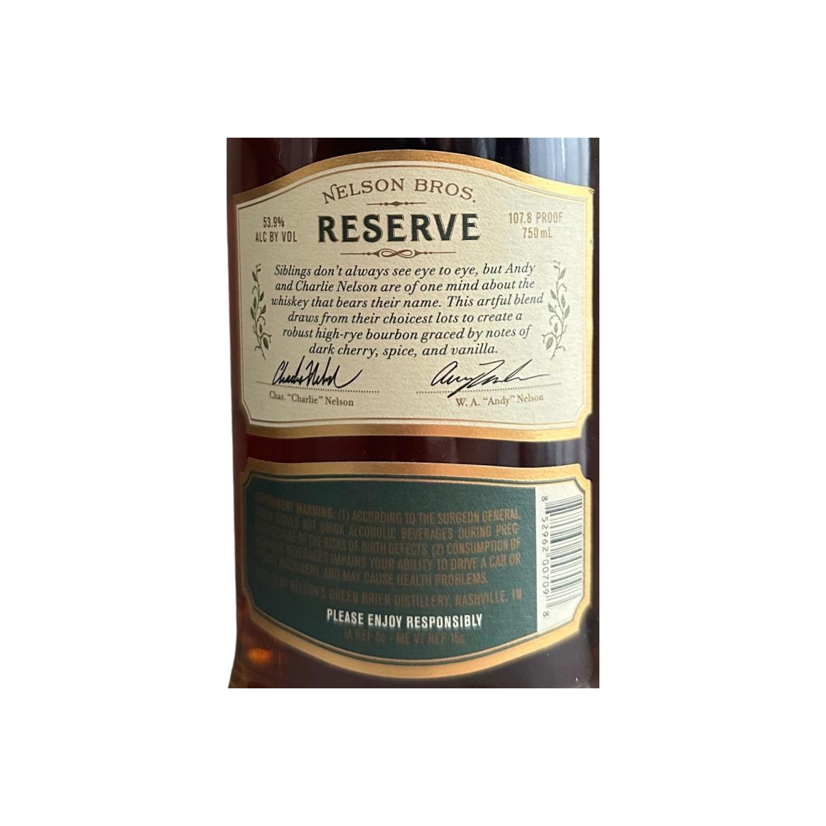 Nelson Bros. Reserve Bourbon 2
