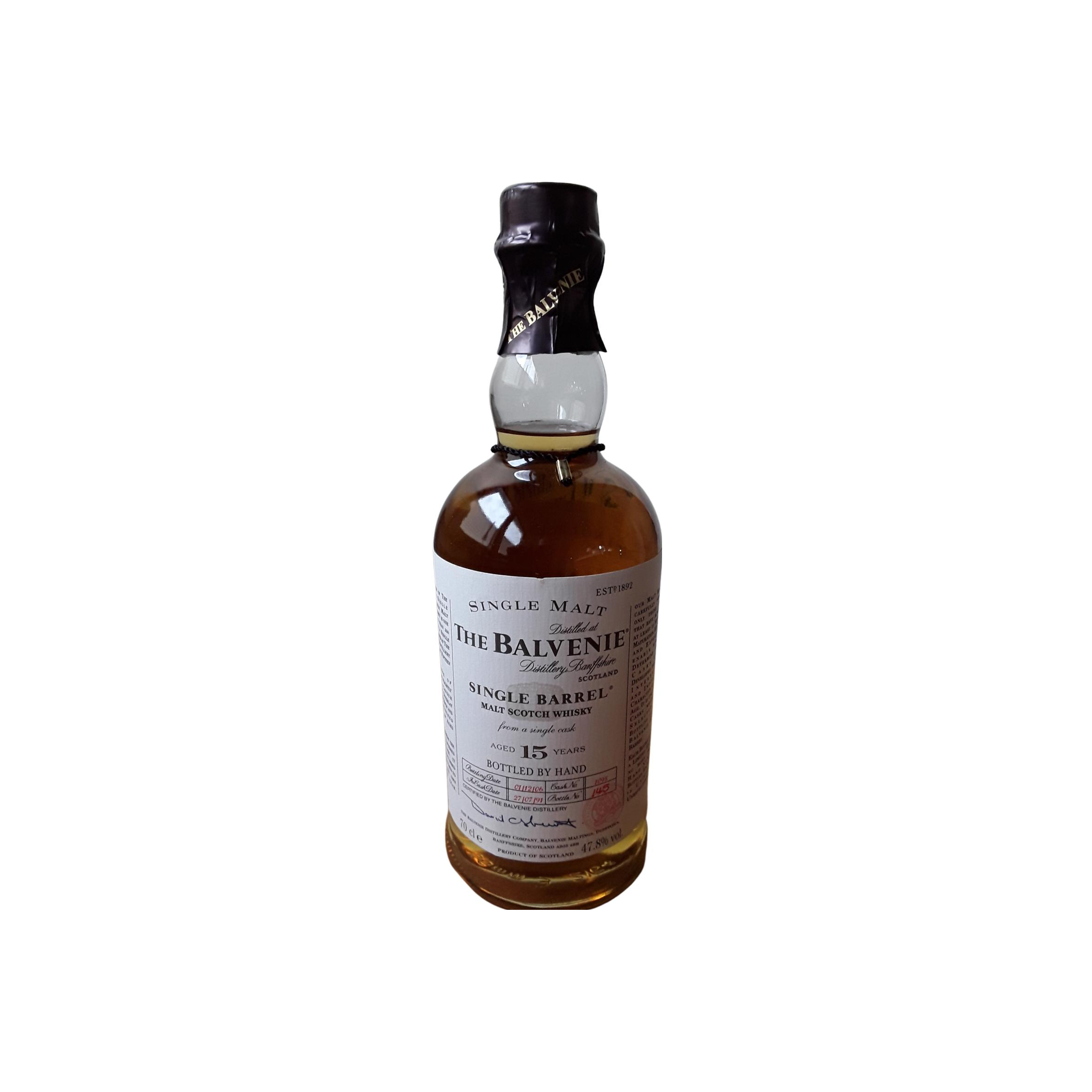 The Balvenie Single Cask 1991 15 Years Single Malt Whisky