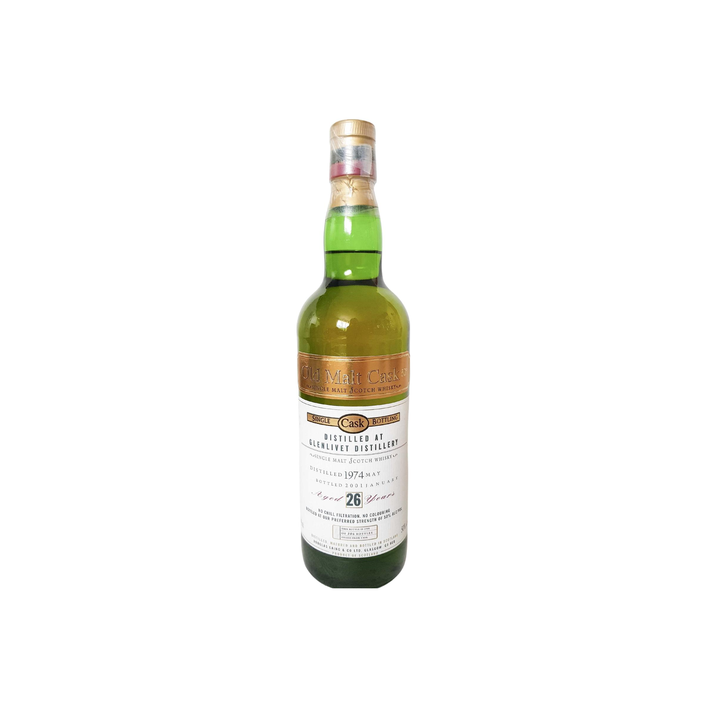 The Glenlivet Old Malt Cask 1974 26 Years Single Malt Whisky