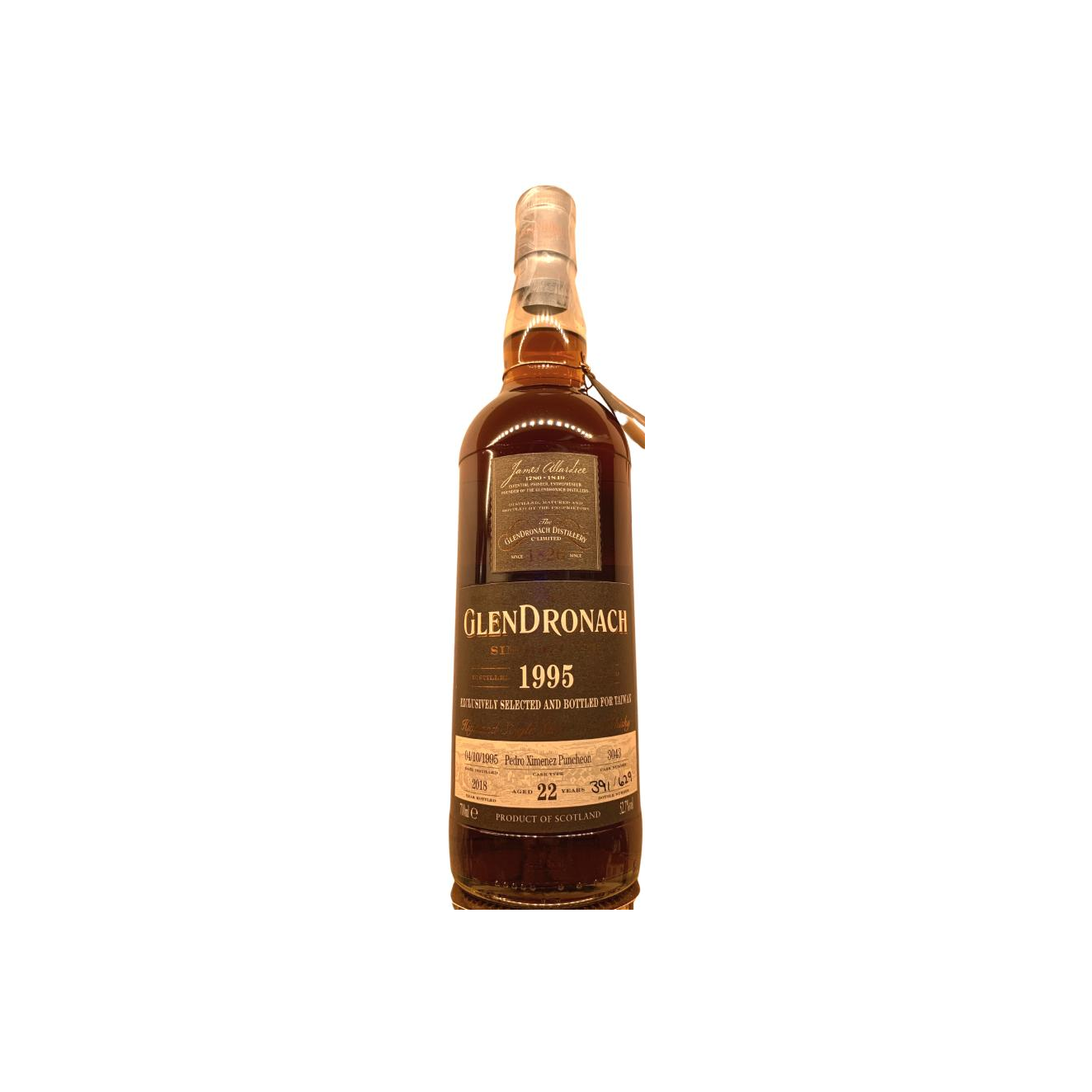 GlenDronach Single Cask 1995 22 Years Single Malt Whisky