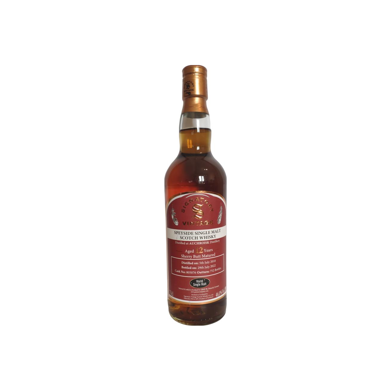 Auchroisk 2010 12 Years Single Malt Whisky