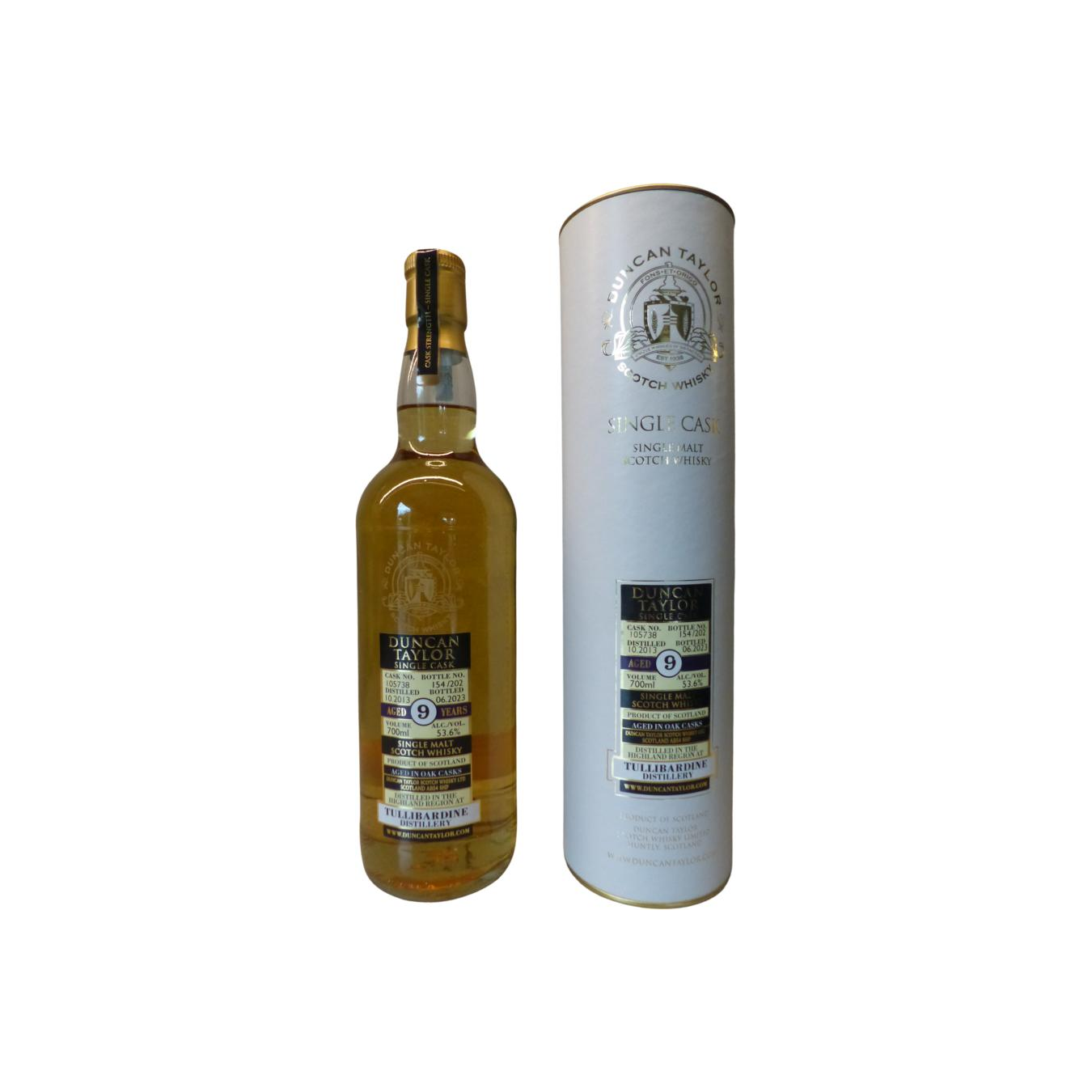 Tullibardine Single Cask 2013 9 Years Single Malt Whisky 2